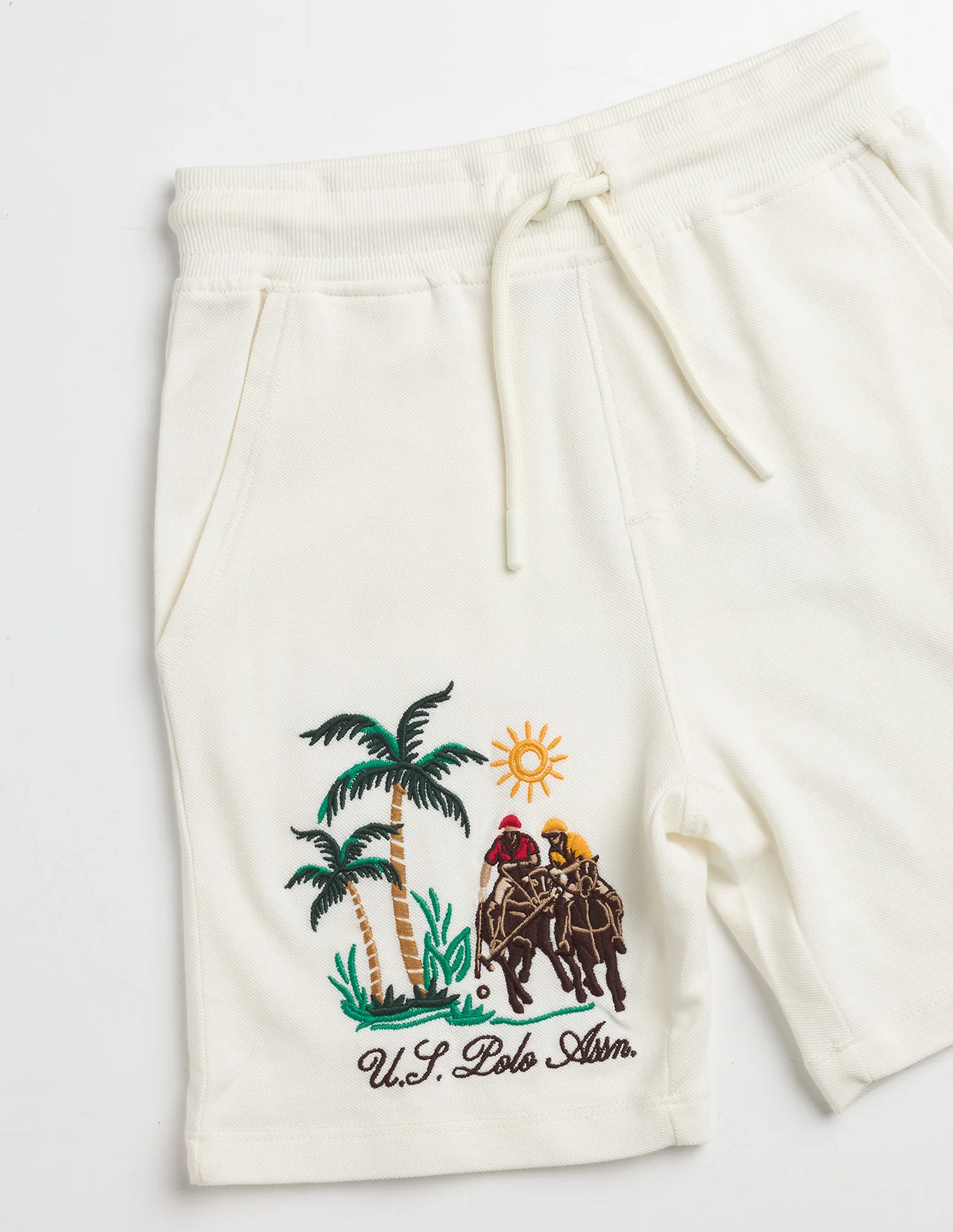Boys Graphic Brand Embroidered Shorts - Image 7