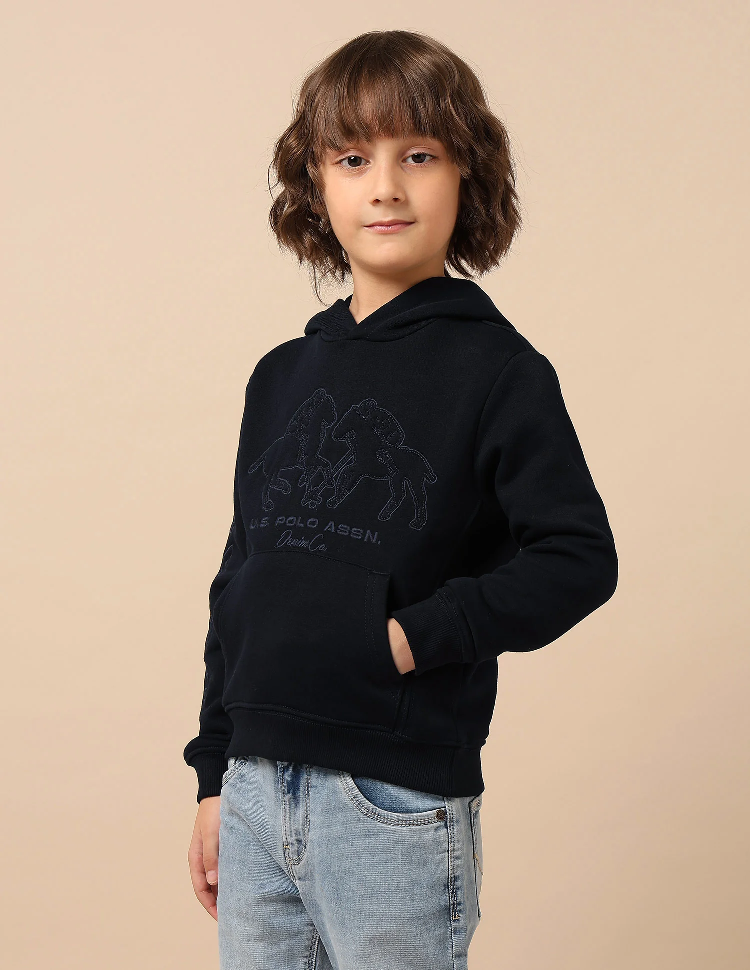 Boys Graphic Brand Embroidered Sweatshirt - Image 4