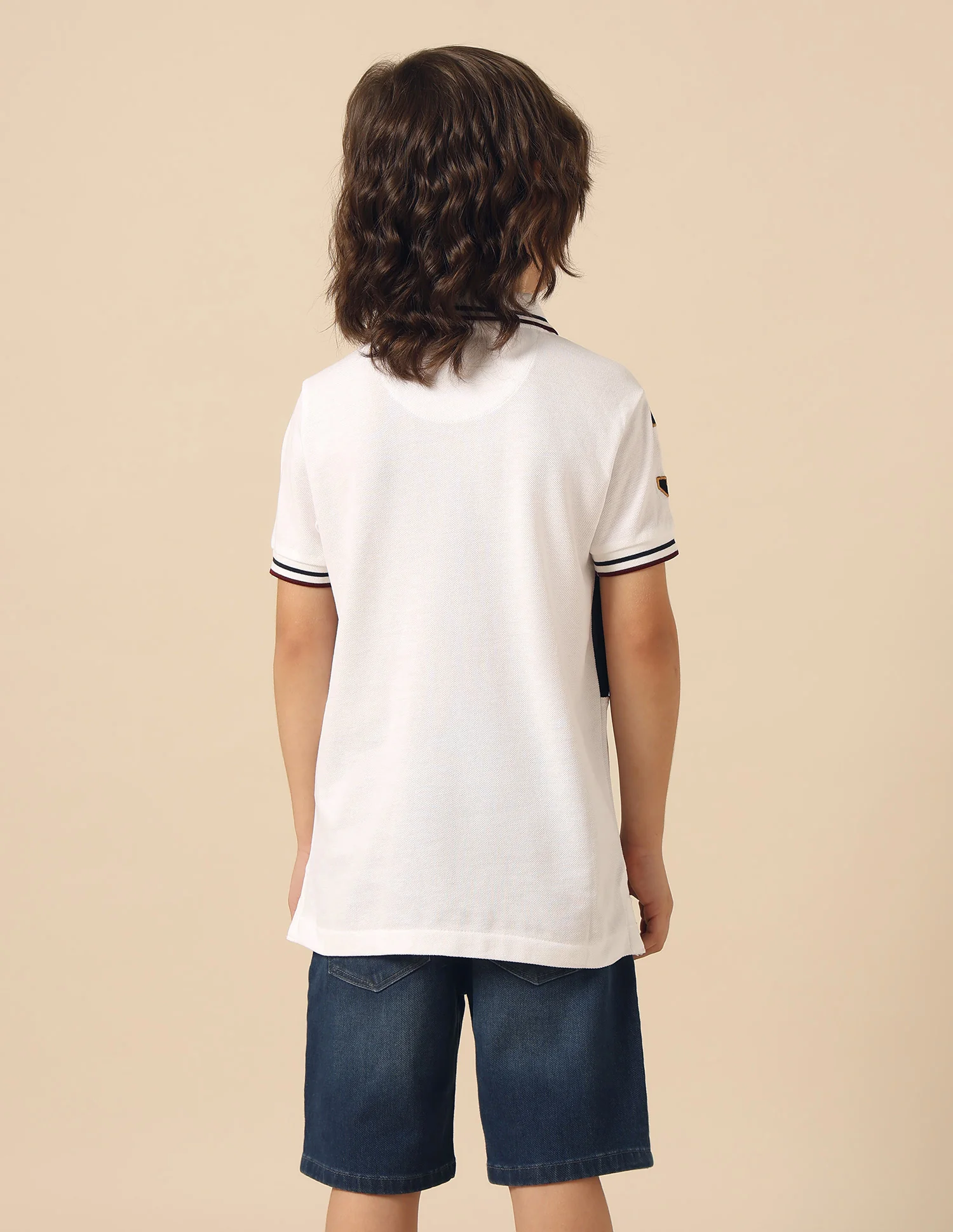 Boys Graphic Brand Printed Polo Shirt - Image 5