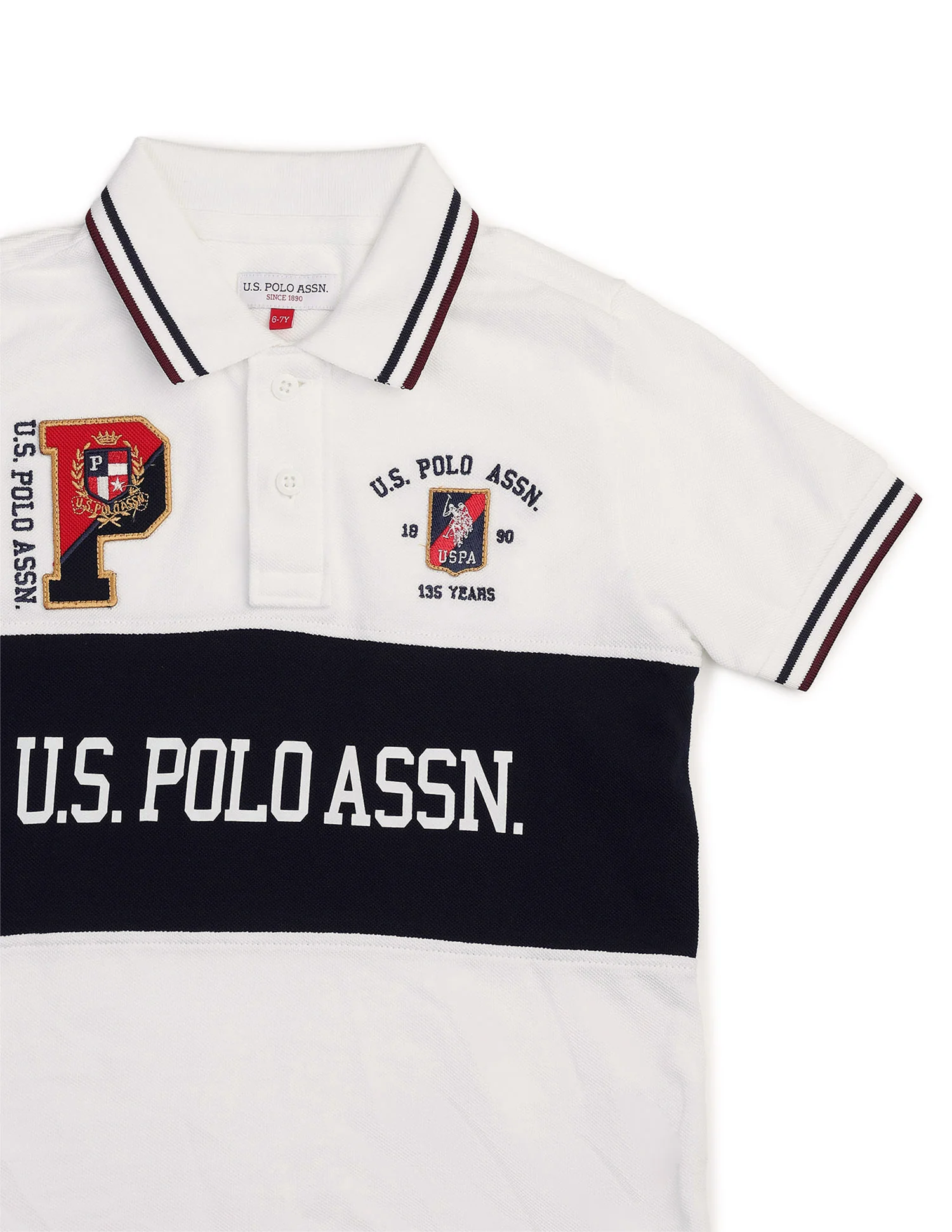 Boys Graphic Brand Printed Polo Shirt - Image 9
