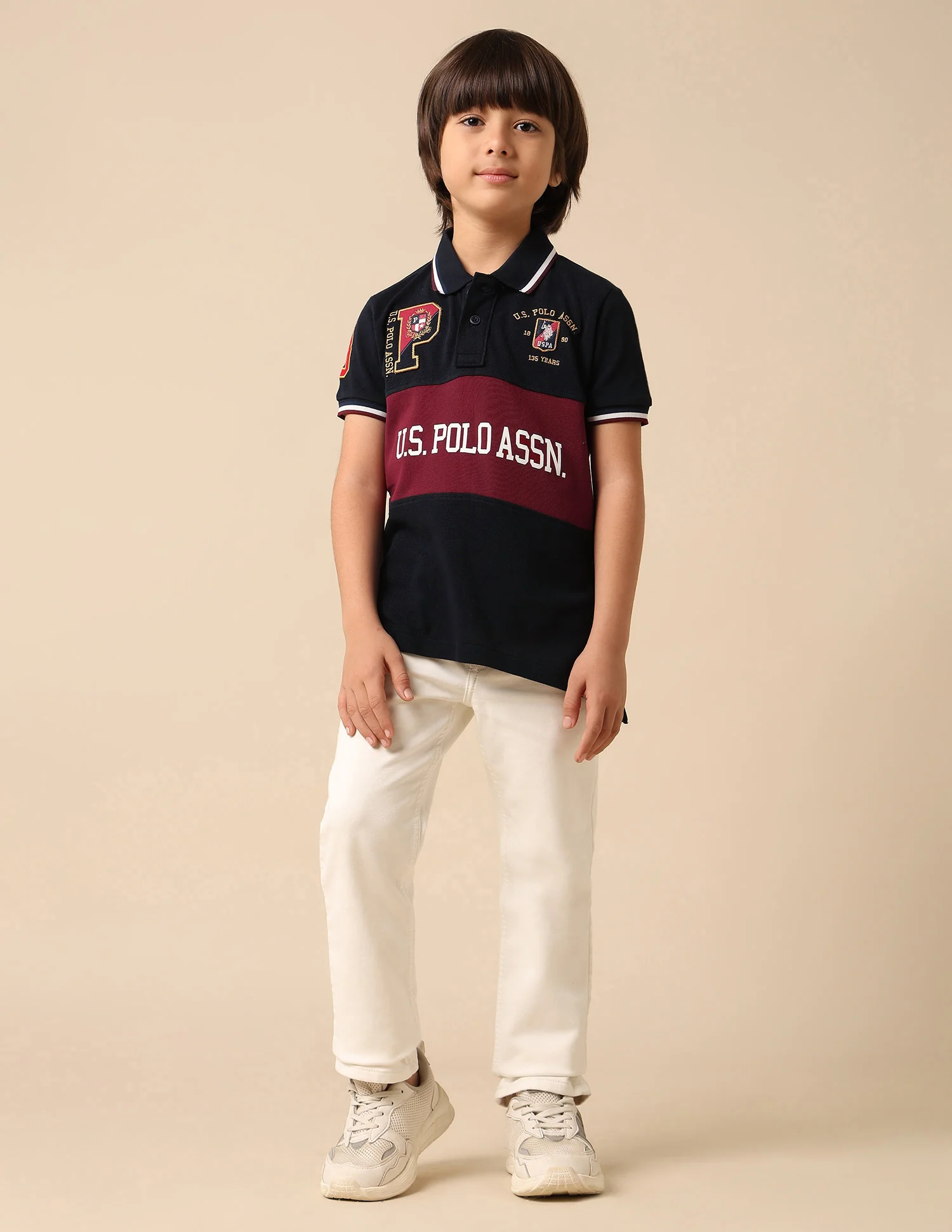 Boys Graphic Brand Printed Polo Shirt - Image 3