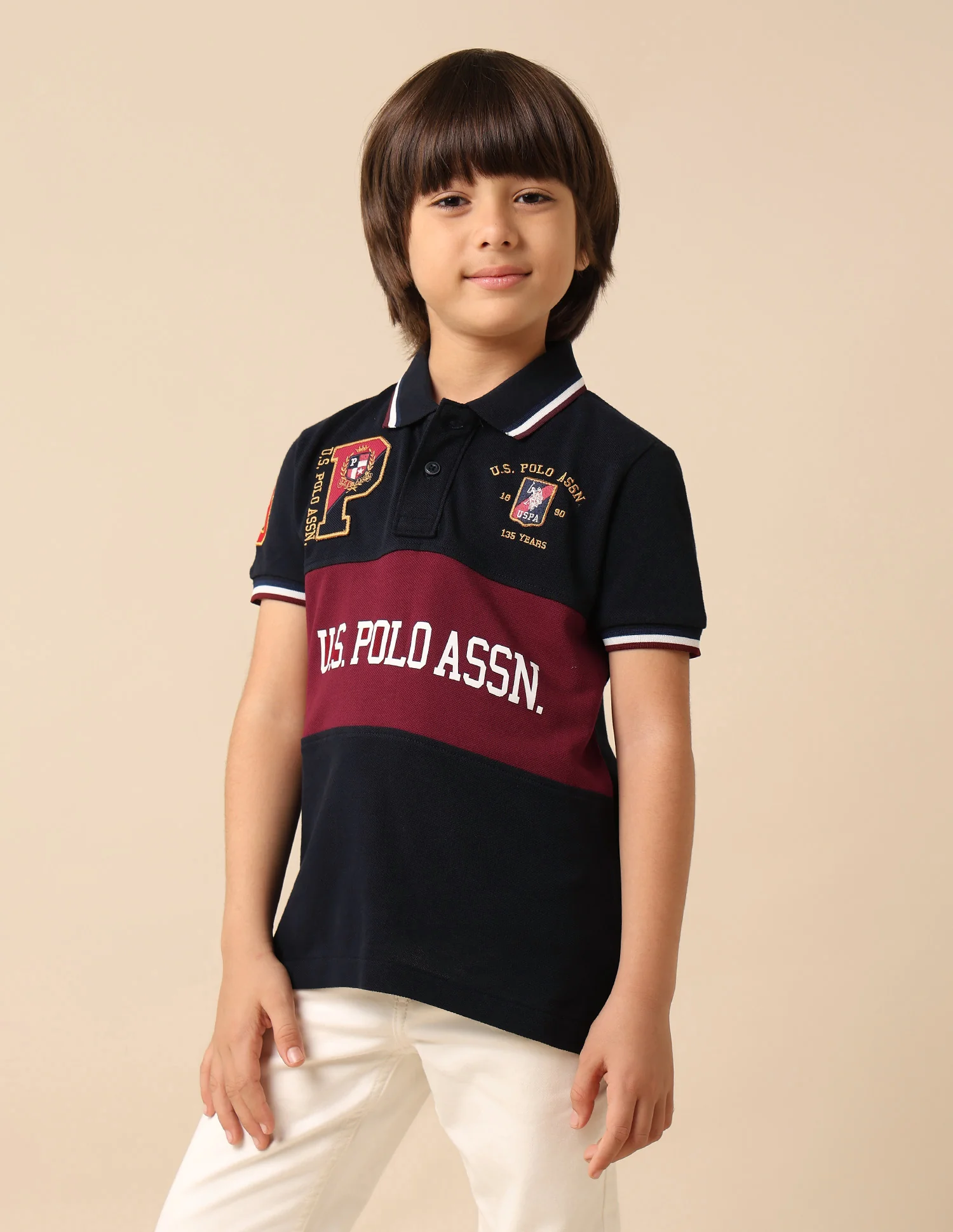 Boys Graphic Brand Printed Polo Shirt - Image 4