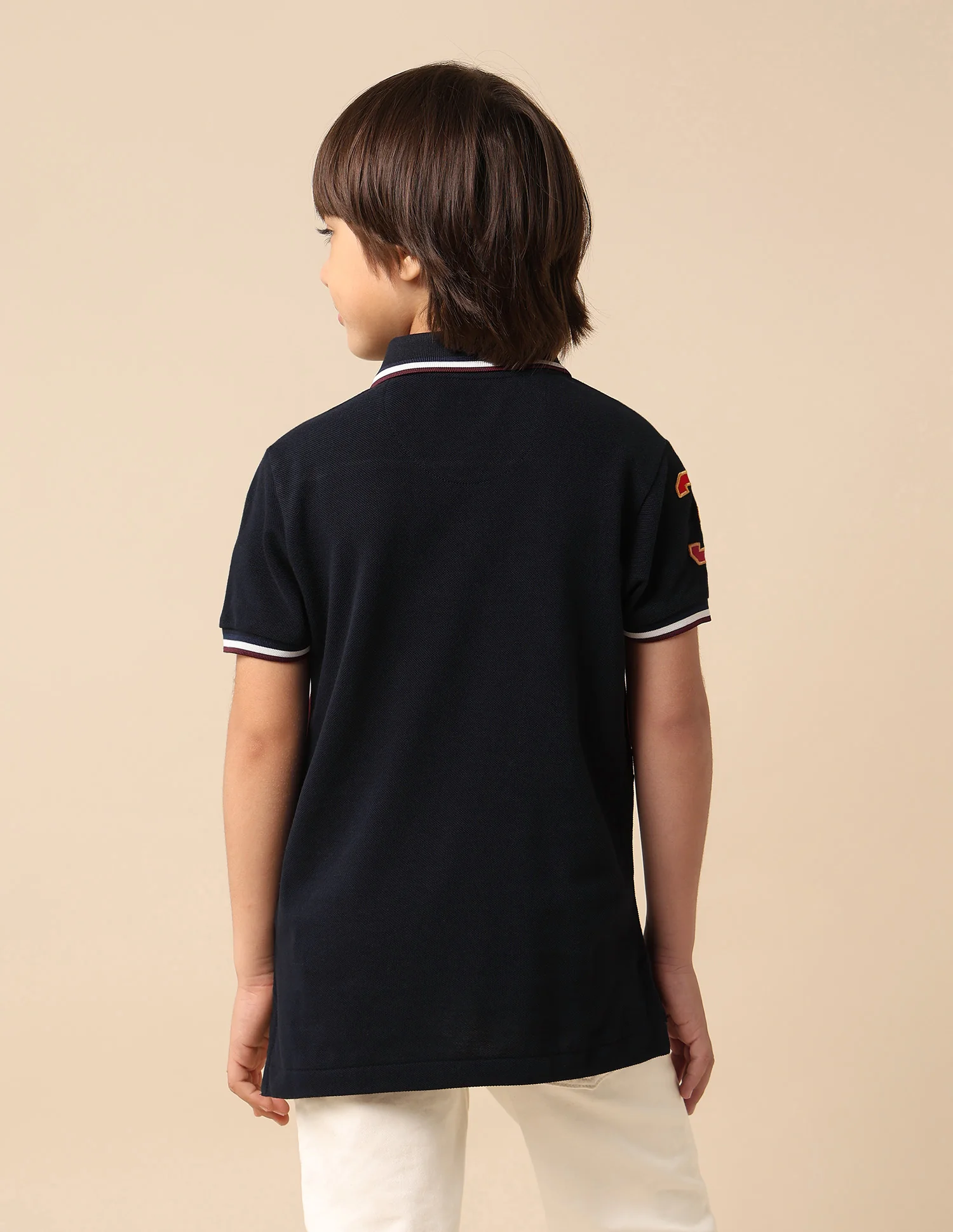 Boys Graphic Brand Printed Polo Shirt - Image 5