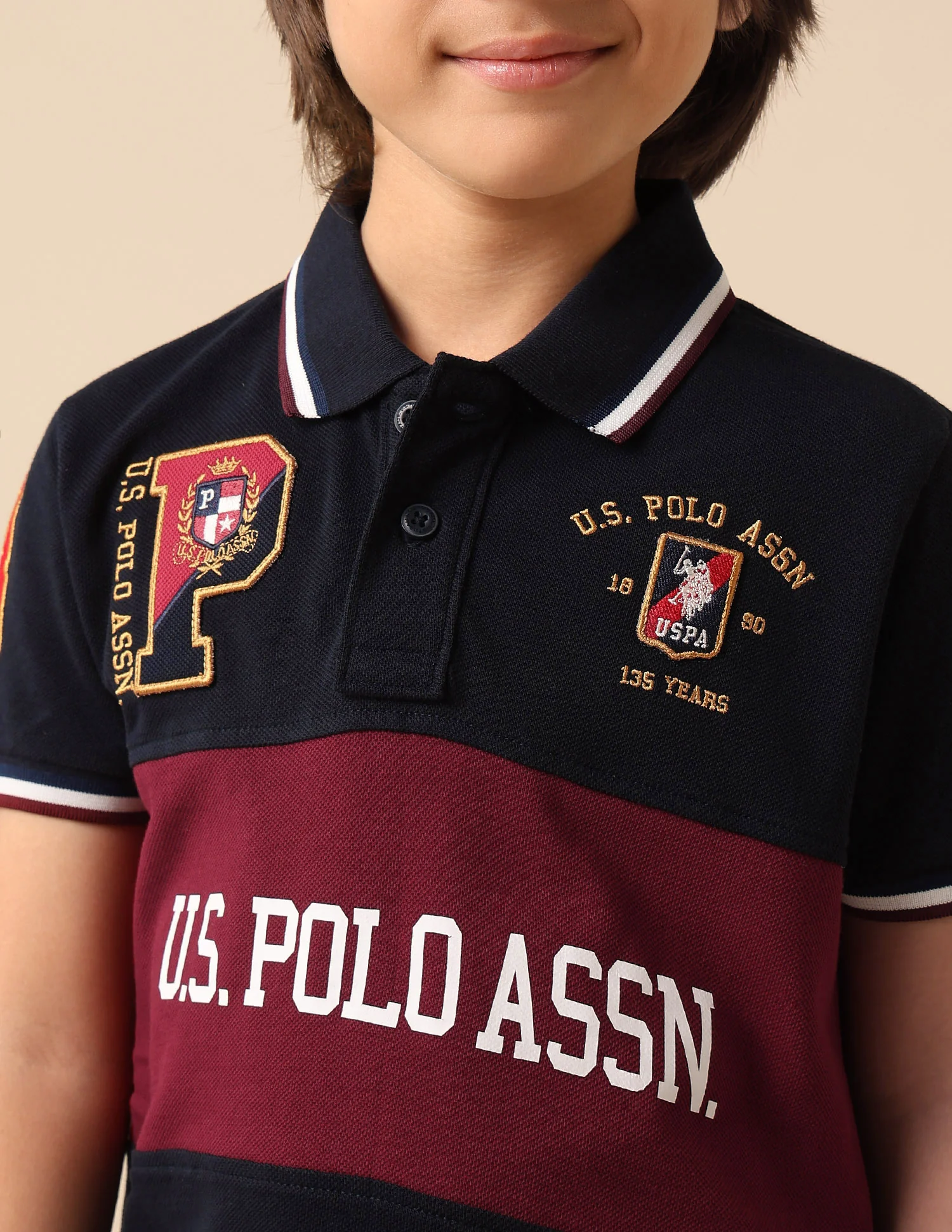 Boys Graphic Brand Printed Polo Shirt - Image 6