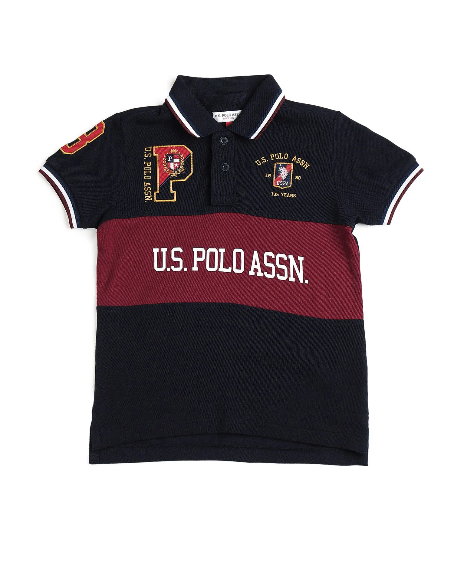 Boys Graphic Brand Printed Polo Shirt - Image 7