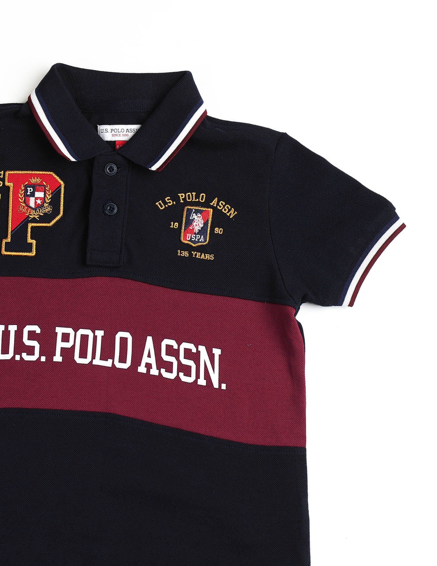 Boys Graphic Brand Printed Polo Shirt - Image 9