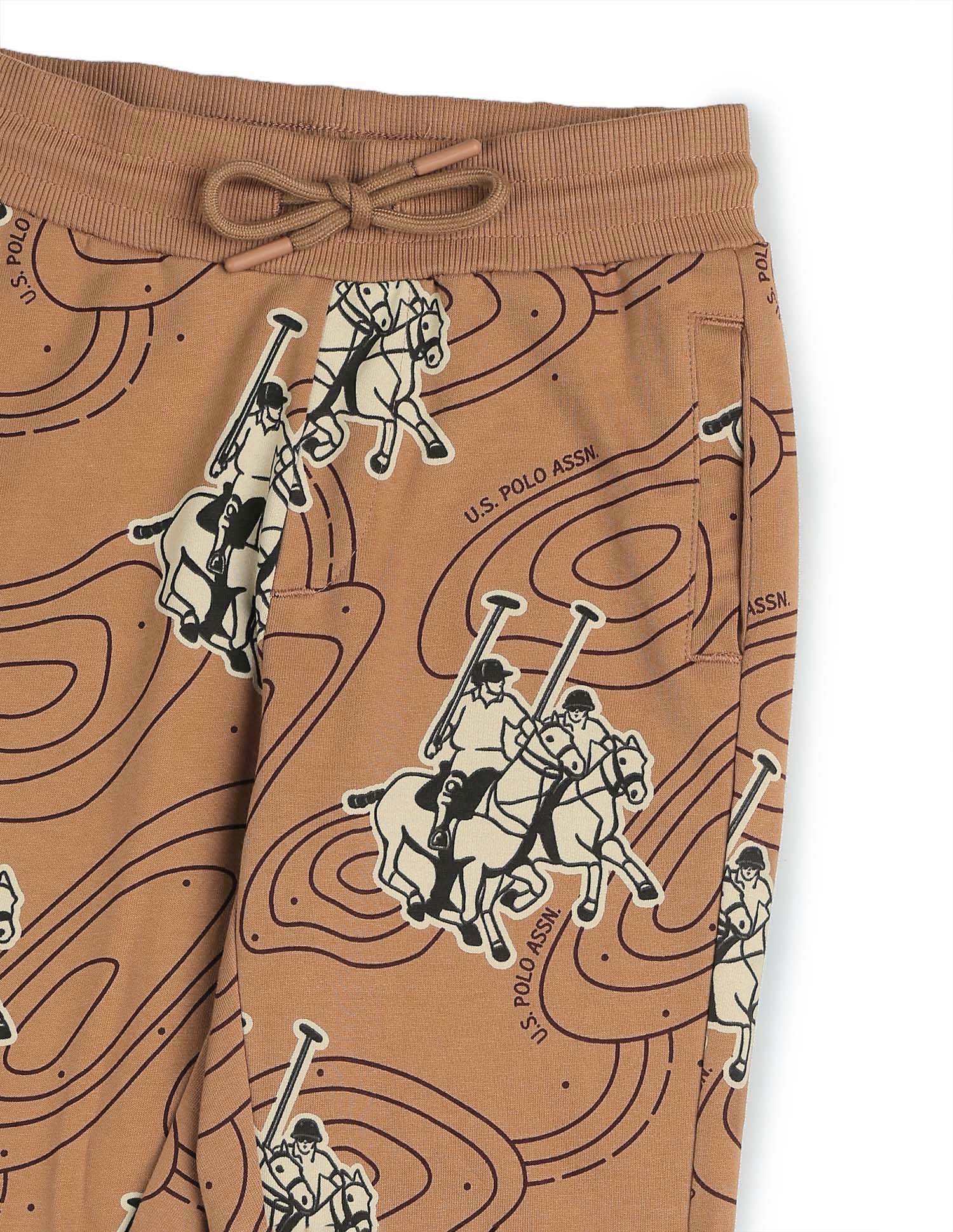 Boys Graphic Brand Printed Regular Fit Joggers - Image 10