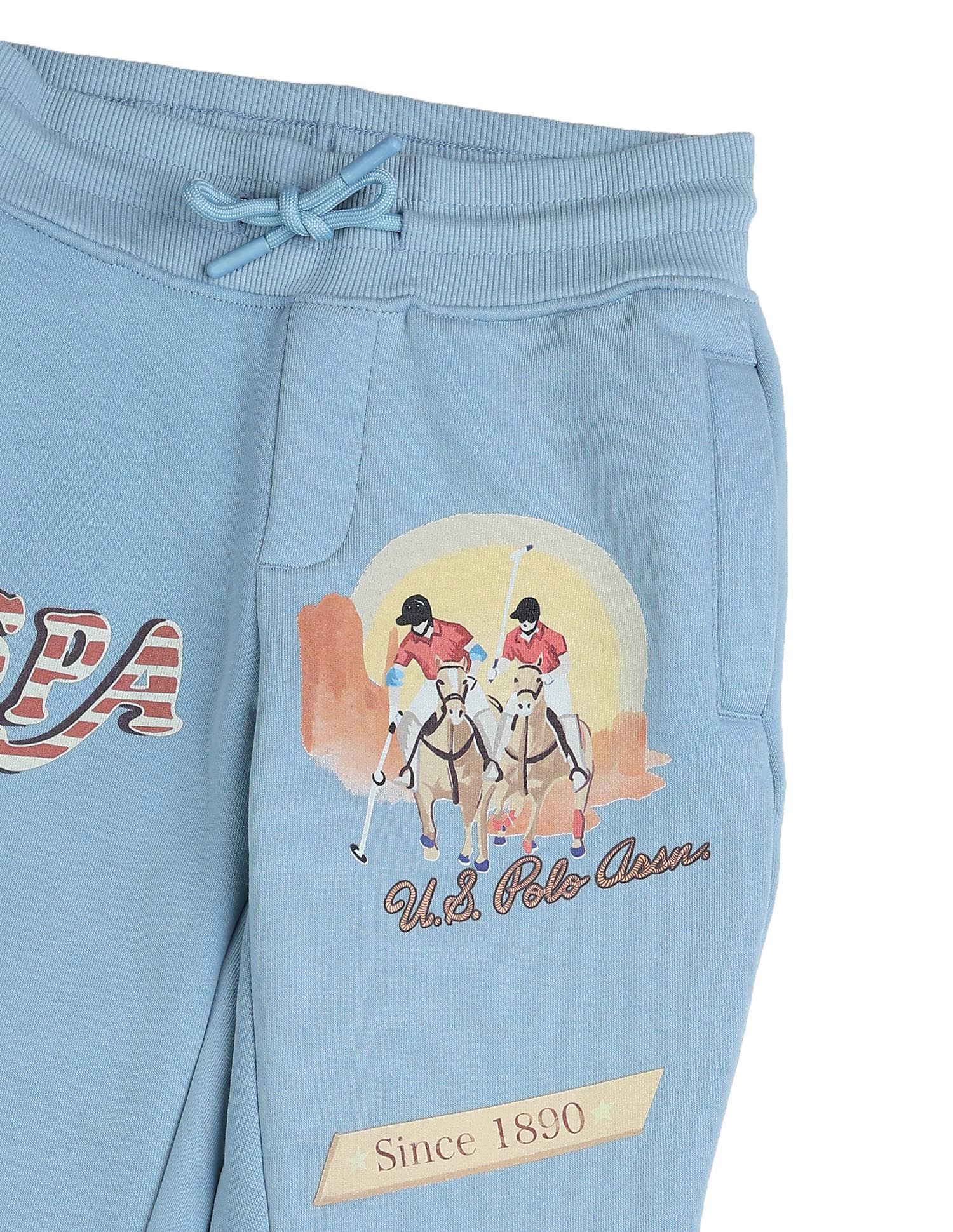 Boys Graphic Brand Printed Regular Fit Joggers - Image 10