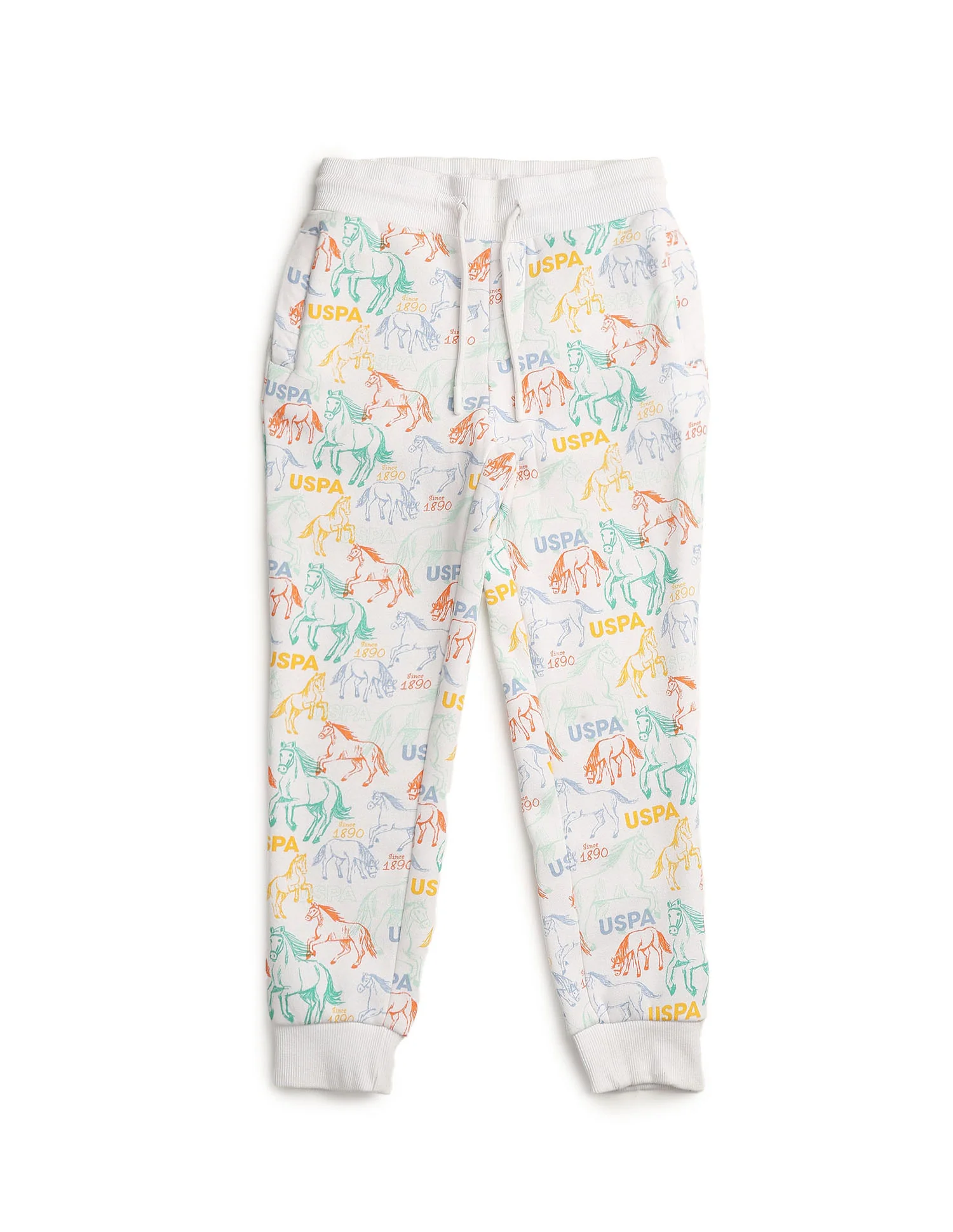 Boys Graphic Brand Printed Regular Fit Joggers - Image 8