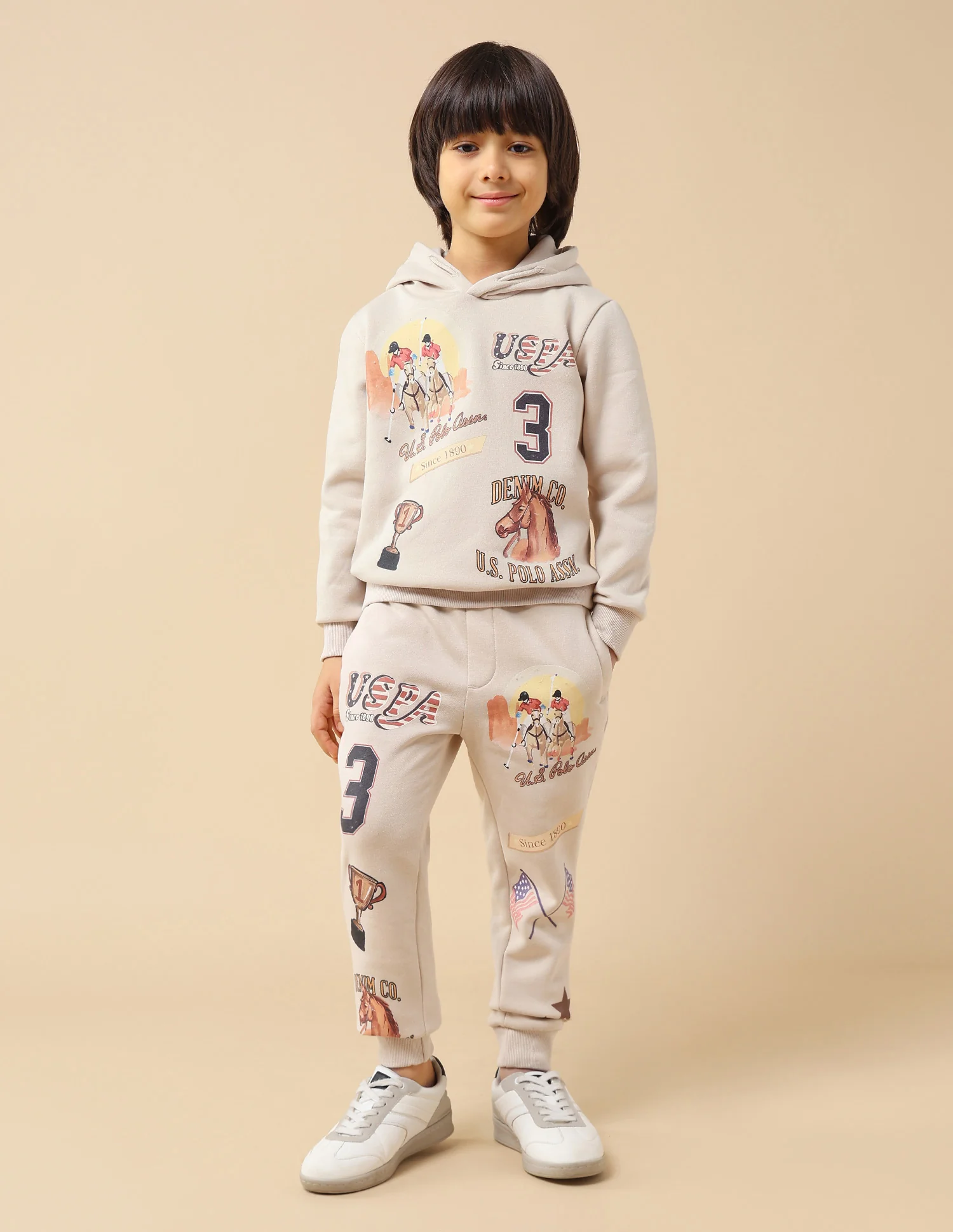 Boys Graphic Brand Printed Regular Fit Sweatshirt - Image 3