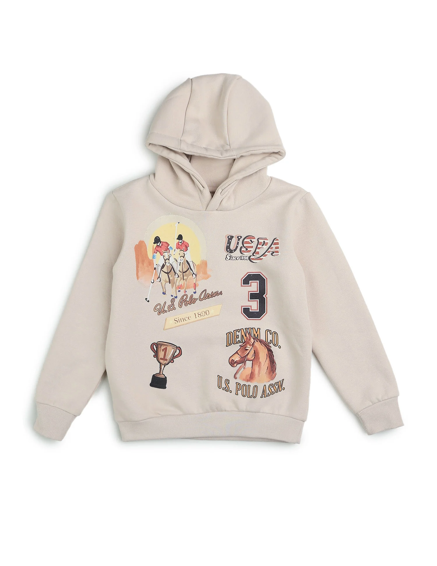 Boys Graphic Brand Printed Regular Fit Sweatshirt - Image 7