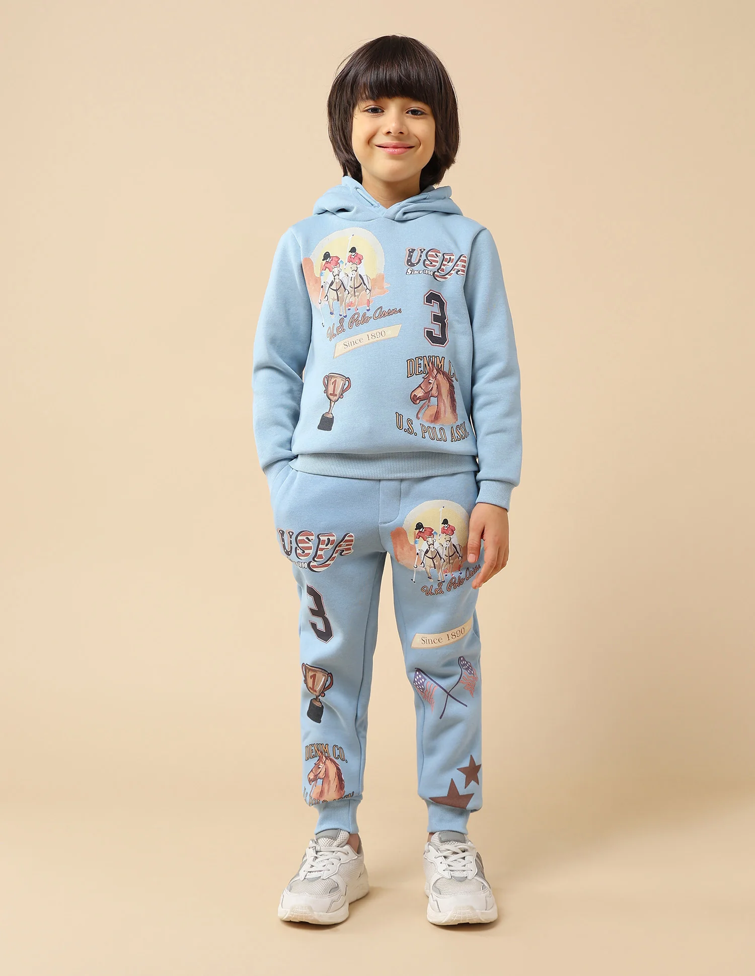 Boys Graphic Brand Printed Regular Fit Sweatshirt - Image 3