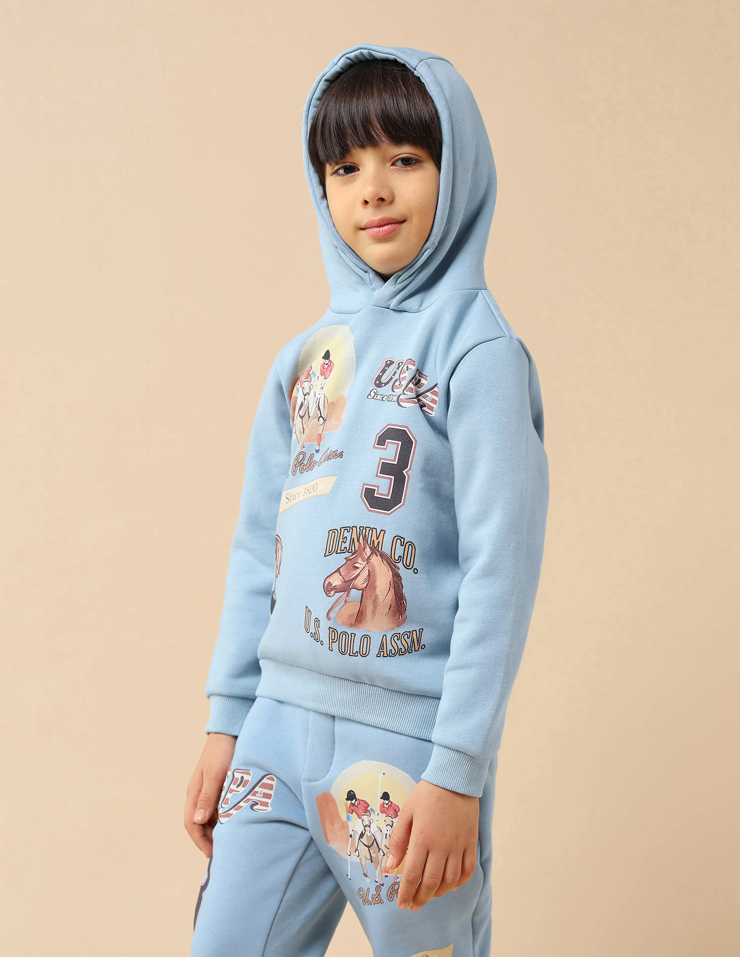 Boys Graphic Brand Printed Regular Fit Sweatshirt - Image 4