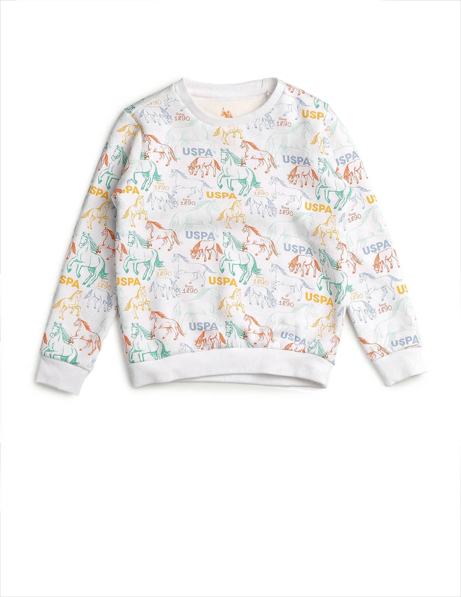 Boys Graphic Brand Printed Regular Fit Sweatshirt - Image 7