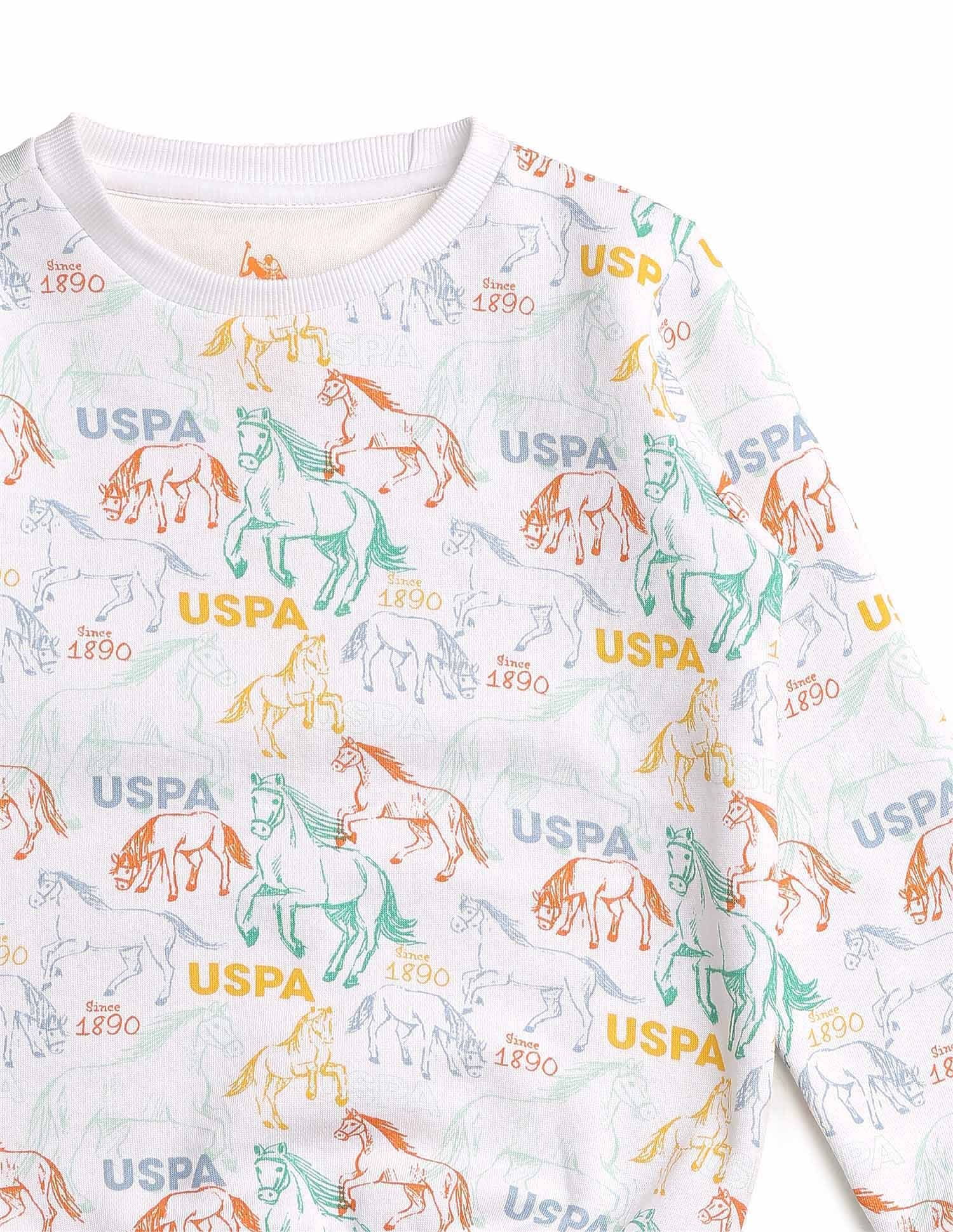 Boys Graphic Brand Printed Regular Fit Sweatshirt - Image 9