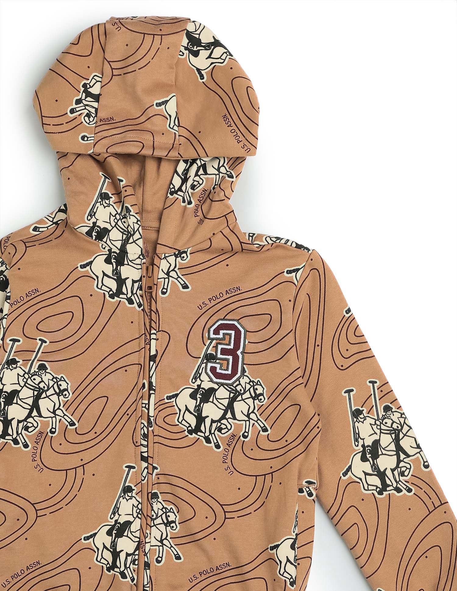 Boys Graphic Brand Printed Regular Fit Sweatshirt - Image 10
