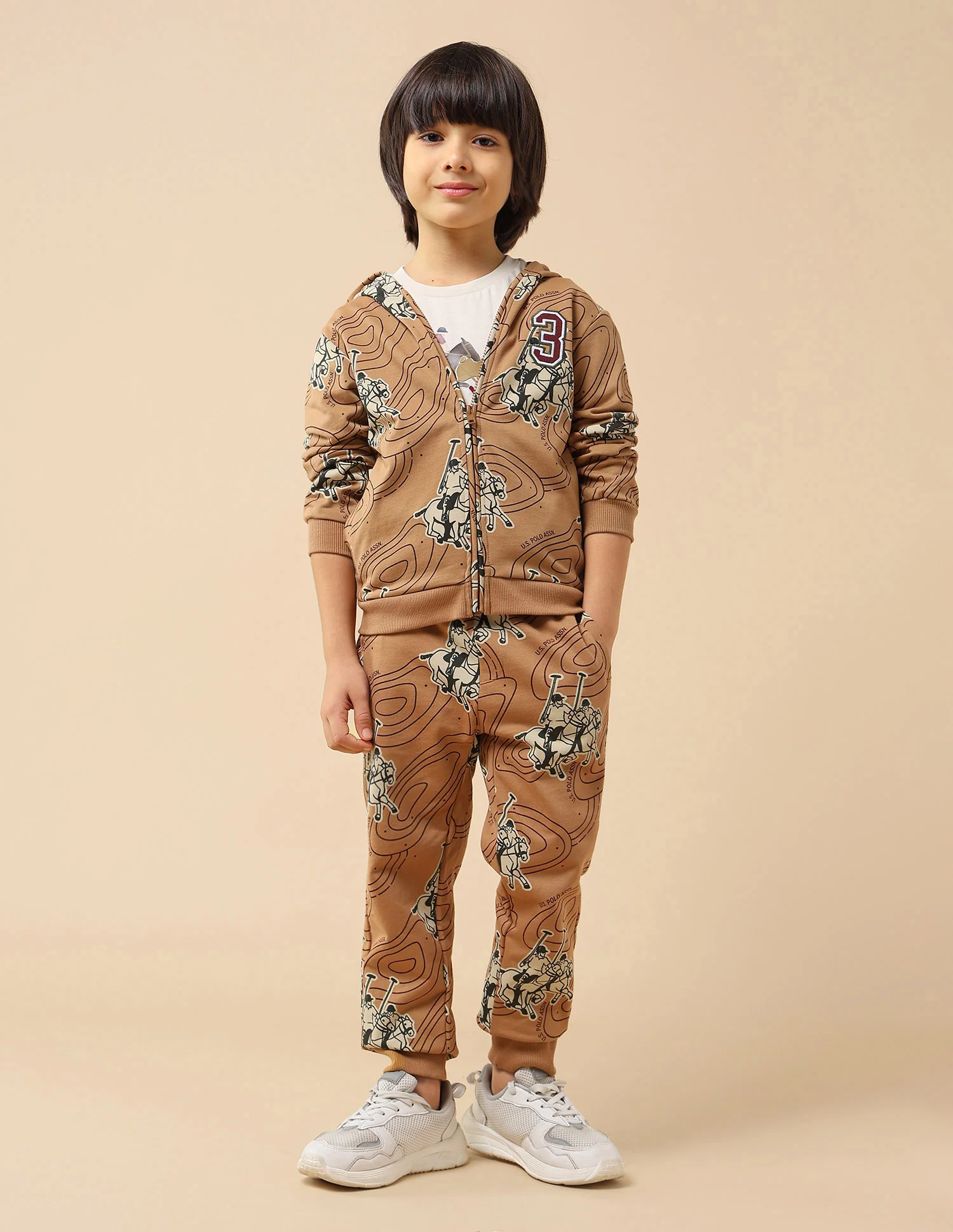 Boys Graphic Brand Printed Regular Fit Sweatshirt - Image 3