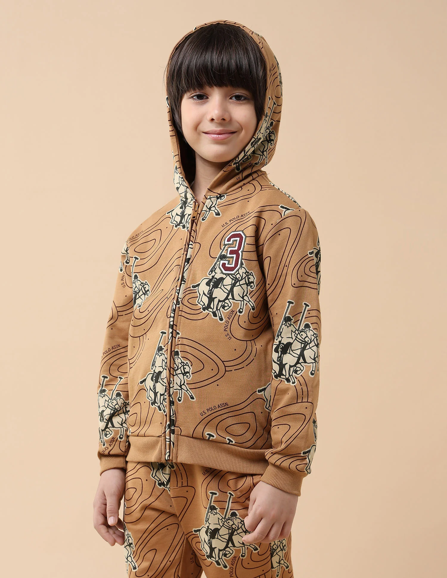 Boys Graphic Brand Printed Regular Fit Sweatshirt - Image 4