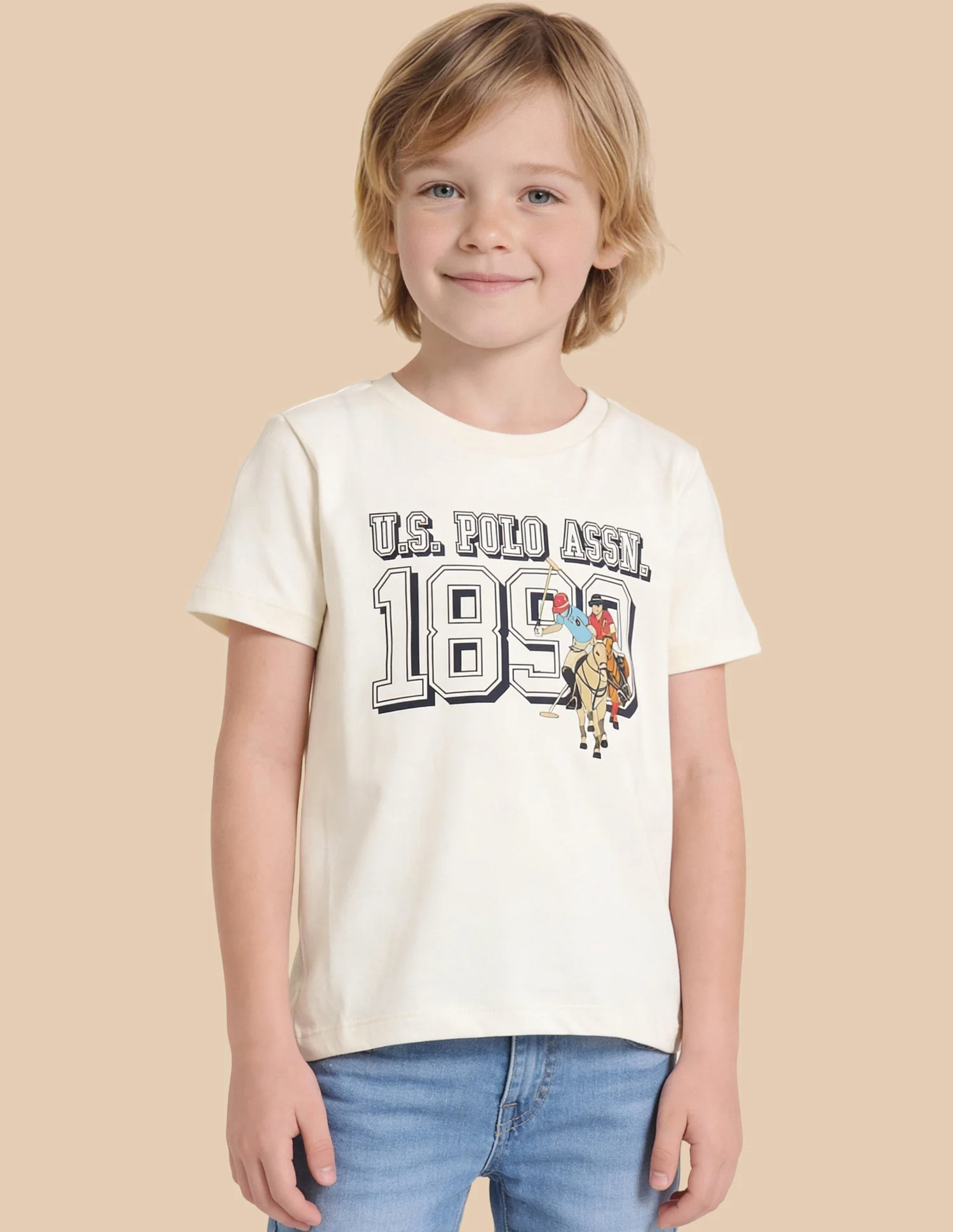 Boys Graphic Brand Printed Regular Fit T-Shirt - Image 4