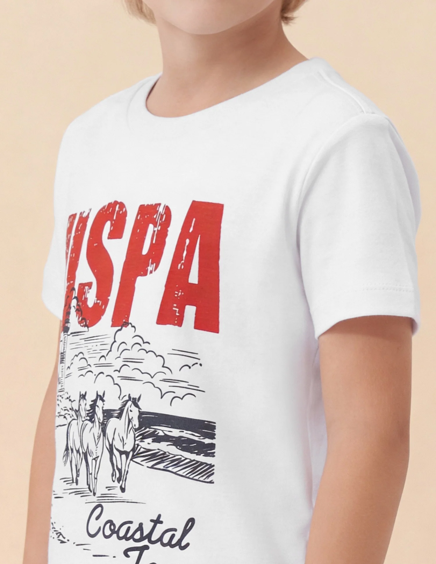 Boys Graphic Brand Printed Regular Fit T-Shirt - Image 6