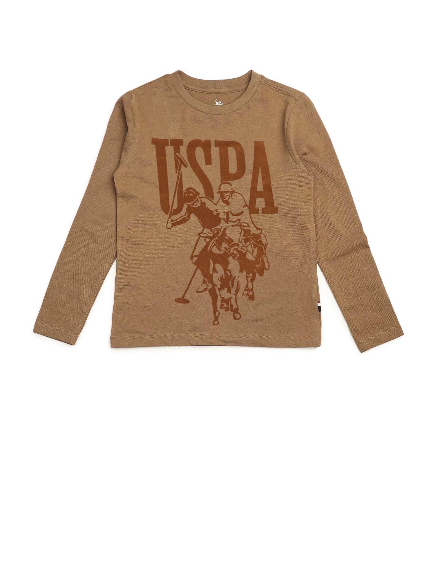 Boys Graphic Brand Printed Regular Fit T Shirt - Image 7