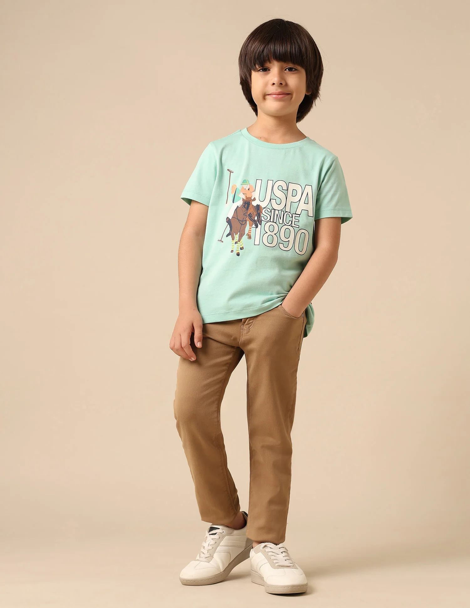 Boys Graphic Brand Printed Regular Fit T Shirt - Image 2