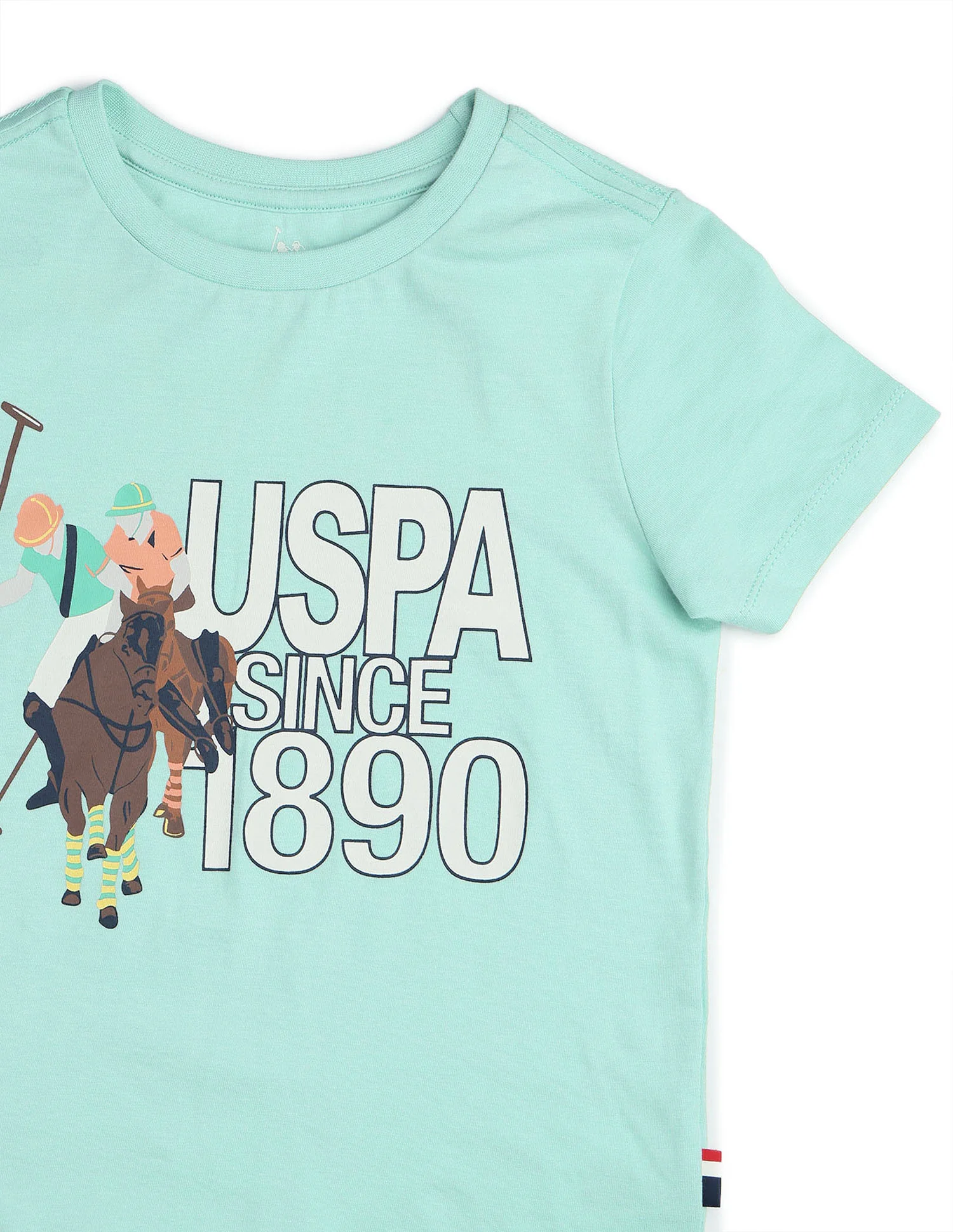 Boys Graphic Brand Printed Regular Fit T Shirt - Image 8