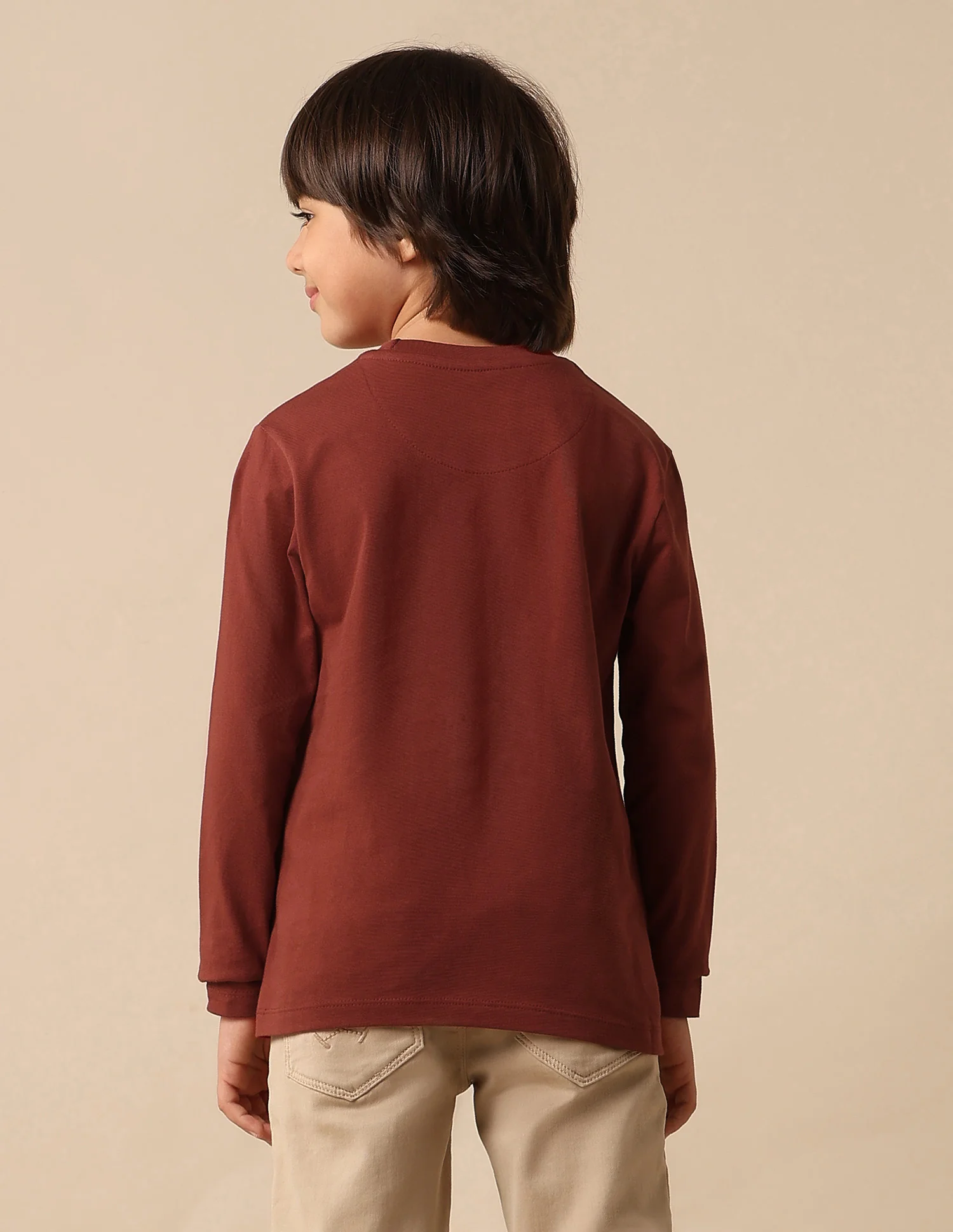 Boys Graphic Brand Printed Regular Fit T Shirt - Image 5