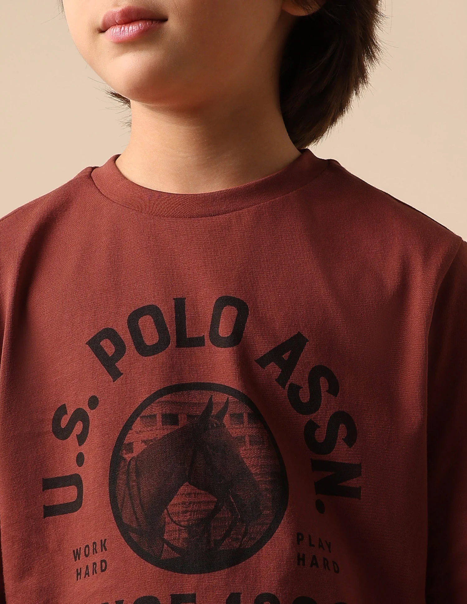 Boys Graphic Brand Printed Regular Fit T Shirt - Image 6