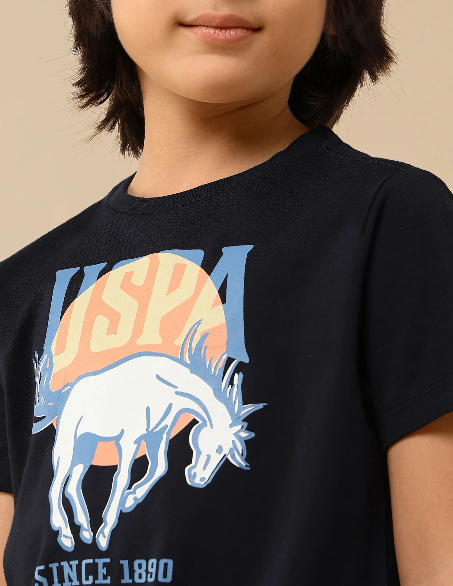 Boys Graphic Brand Printed Regular Fit T-Shirt - Image 6