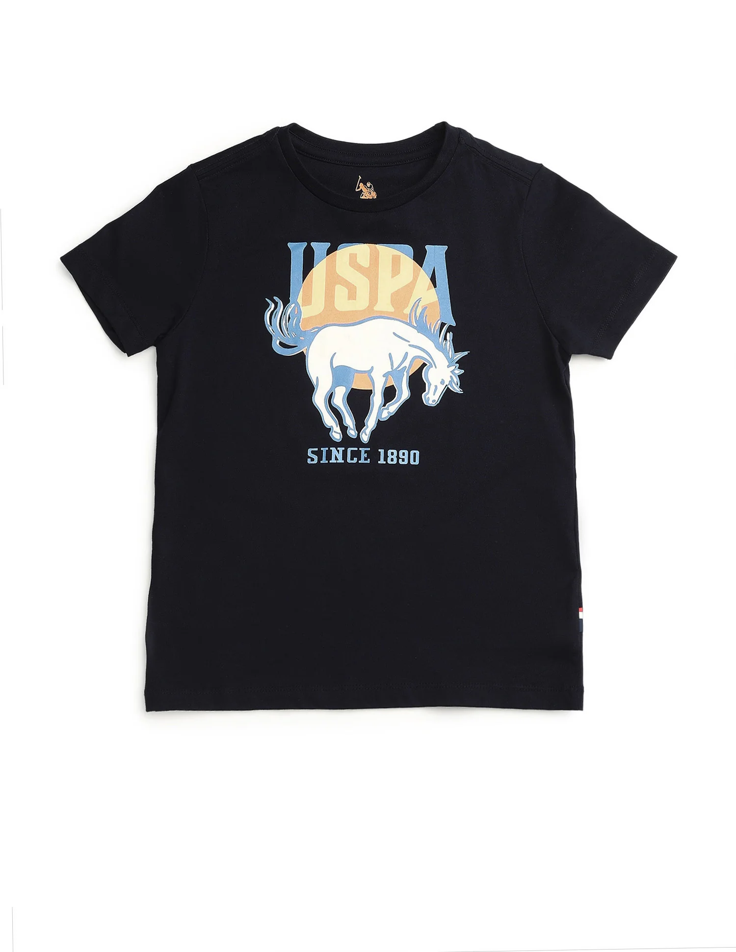 Boys Graphic Brand Printed Regular Fit T-Shirt - Image 7