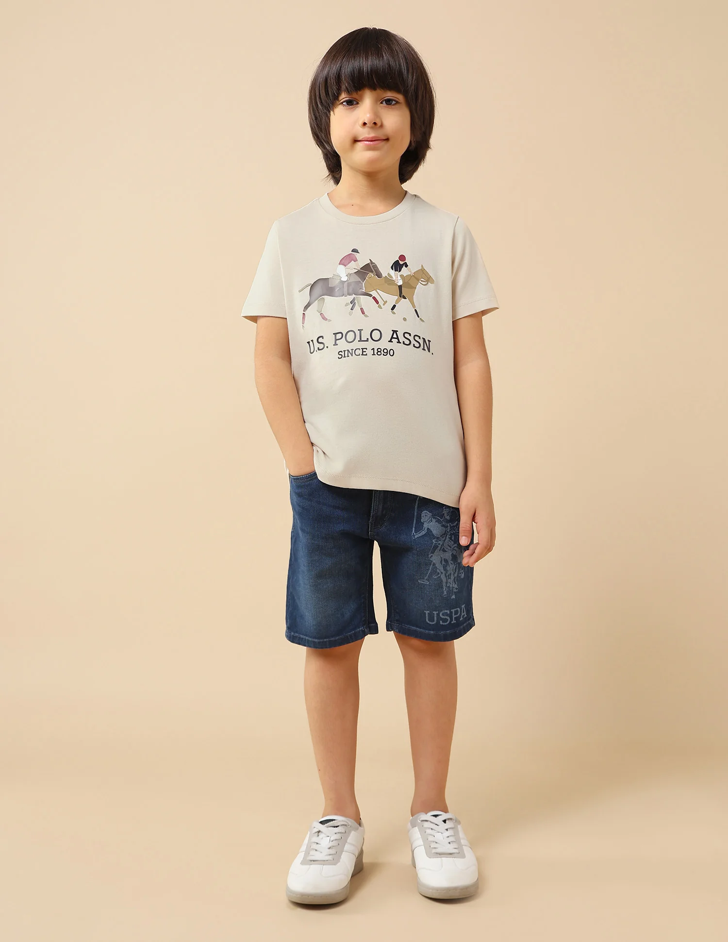 Boys Graphic Brand Printed Regular Fit T-Shirt - Image 3