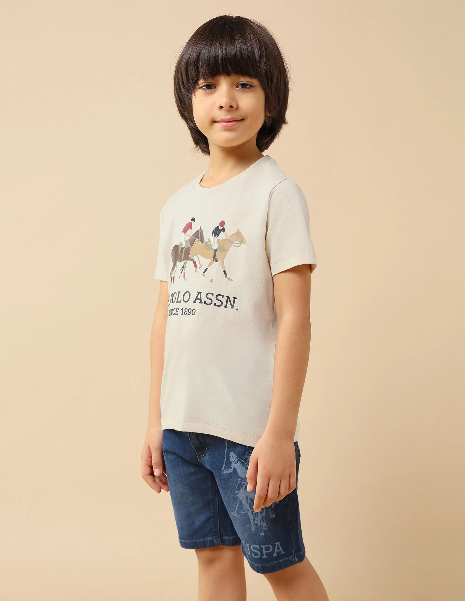Boys Graphic Brand Printed Regular Fit T-Shirt - Image 4