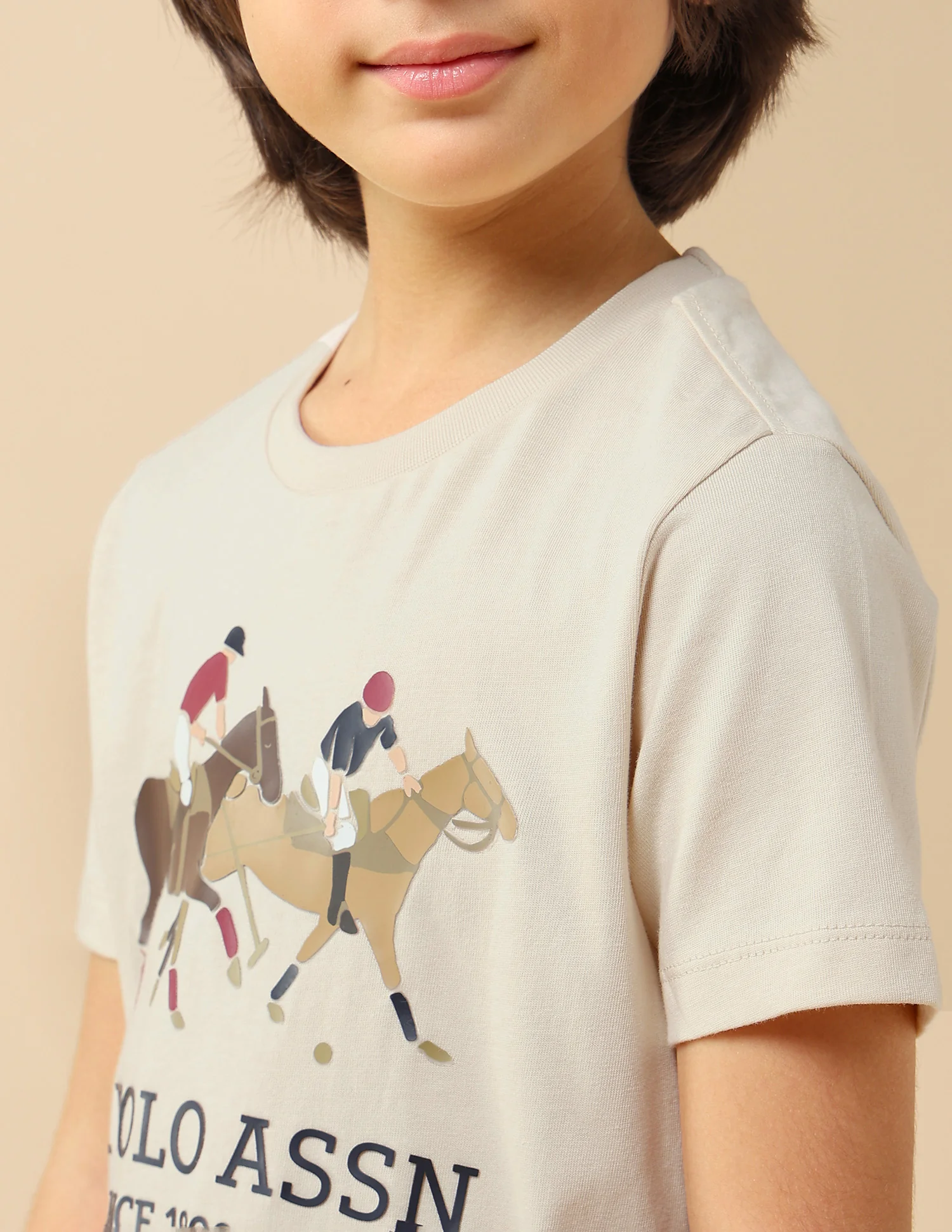 Boys Graphic Brand Printed Regular Fit T-Shirt - Image 6