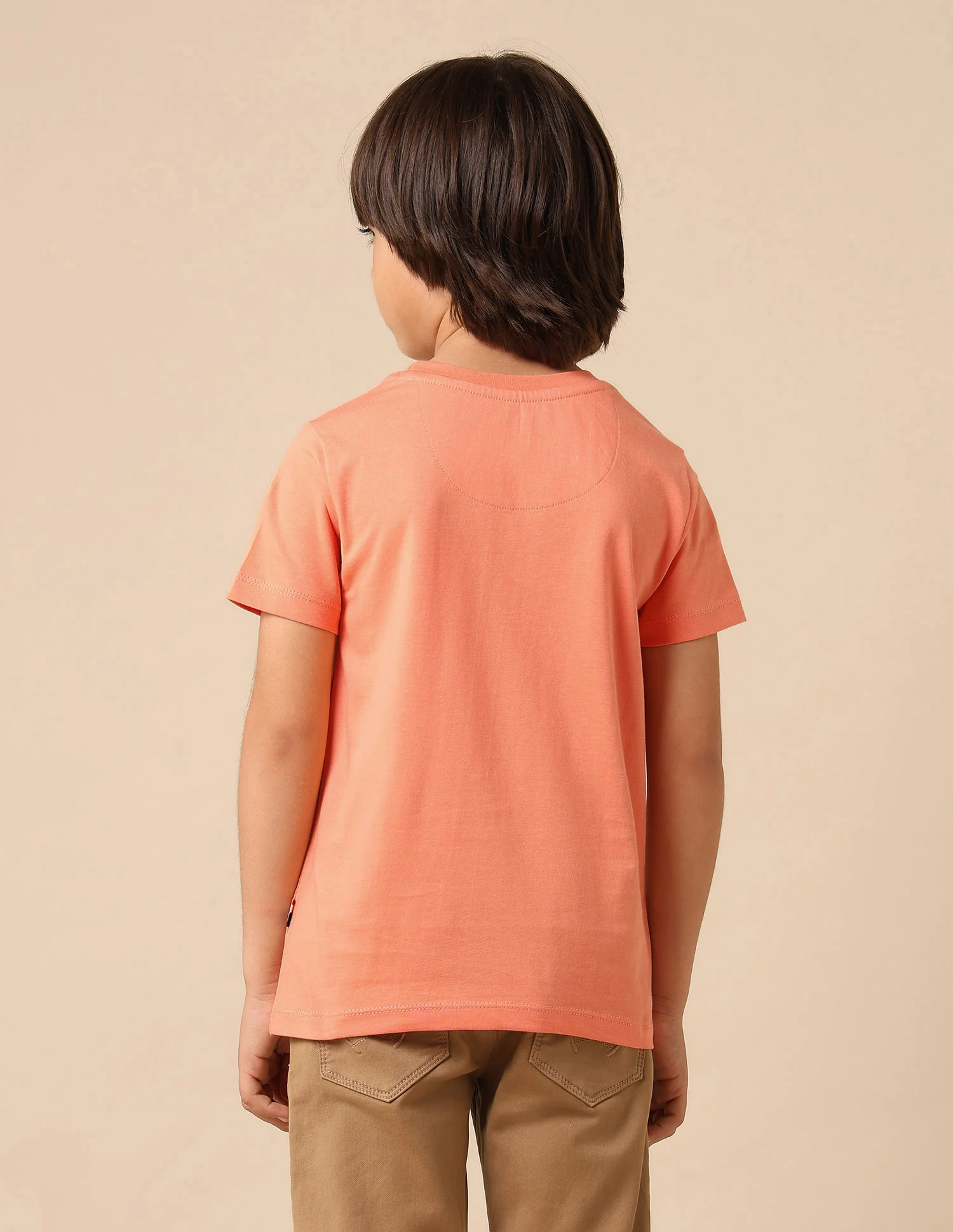 Boys Graphic Brand Printed Regular Fit T Shirt - Image 5