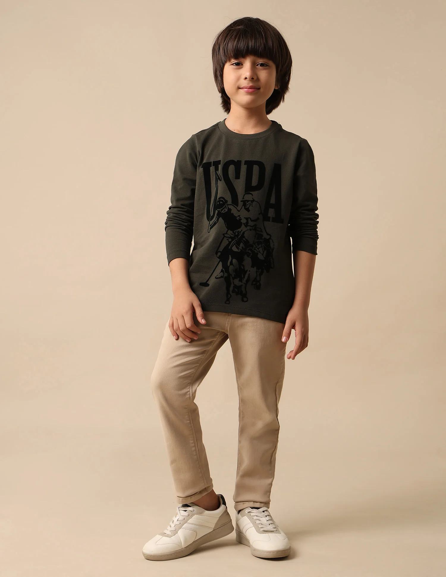 Boys Graphic Brand Printed Regular Fit T Shirt - Image 3