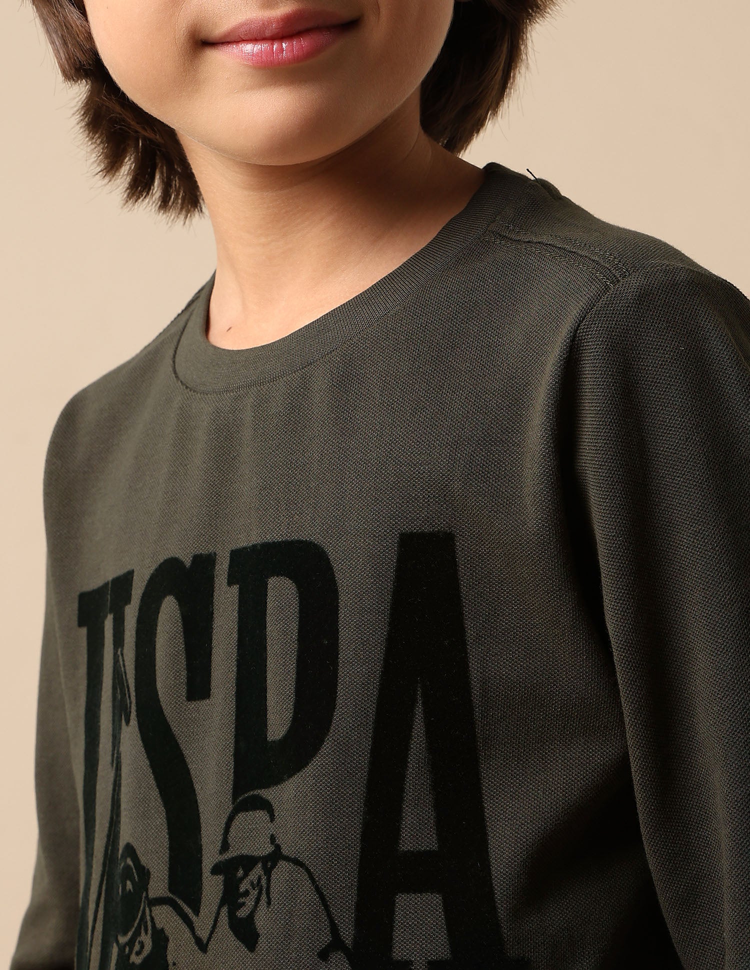 Boys Graphic Brand Printed Regular Fit T Shirt - Image 6
