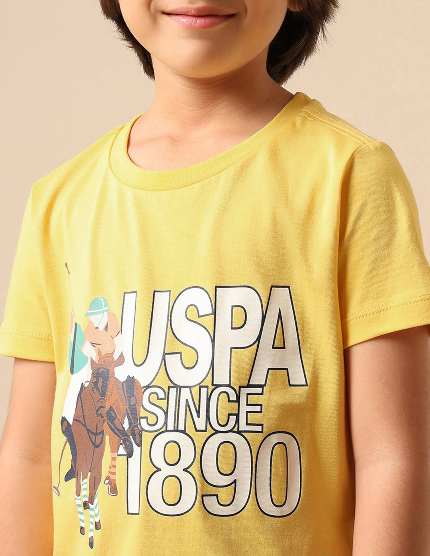 Boys Graphic Brand Printed Regular Fit T Shirt - Image 6