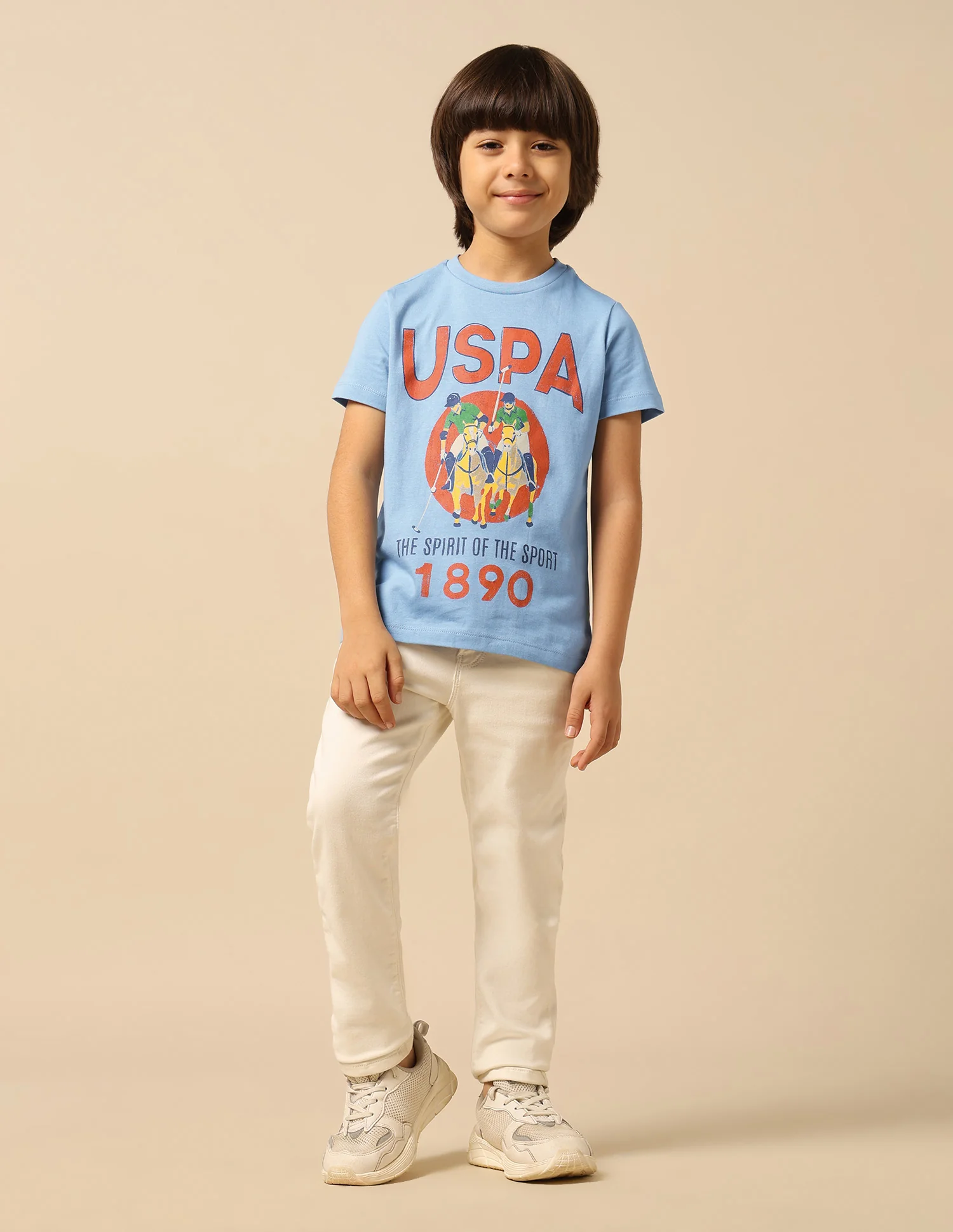 Boys Graphic Brand Printed Regular Fit T-Shirt - Image 3