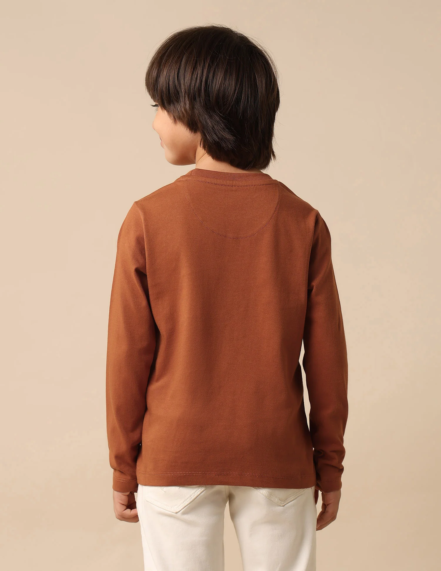 Boys Graphic Brand Printed Regular Fit T Shirt - Image 5