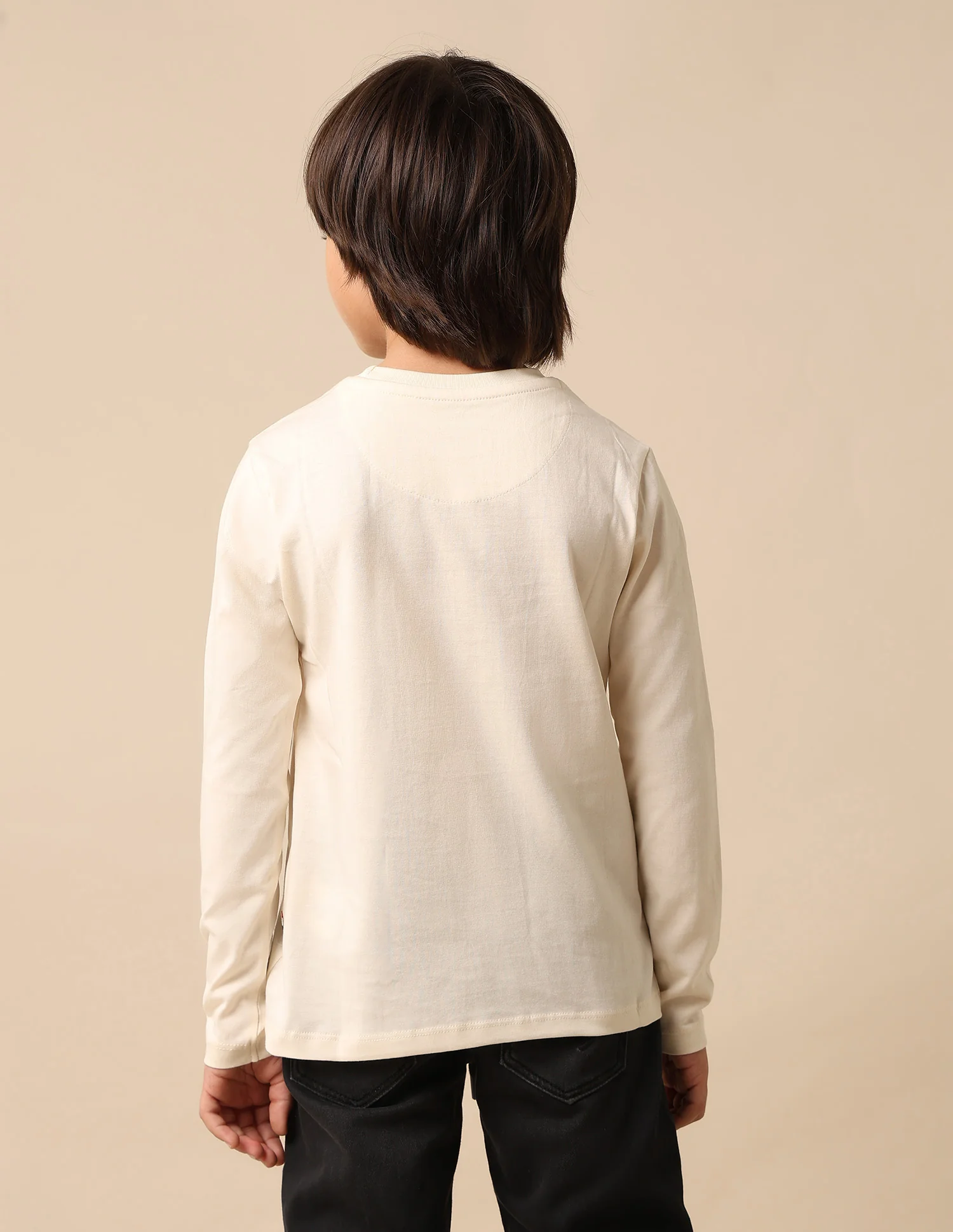 Boys Graphic Brand Printed Regular Fit T Shirt - Image 5