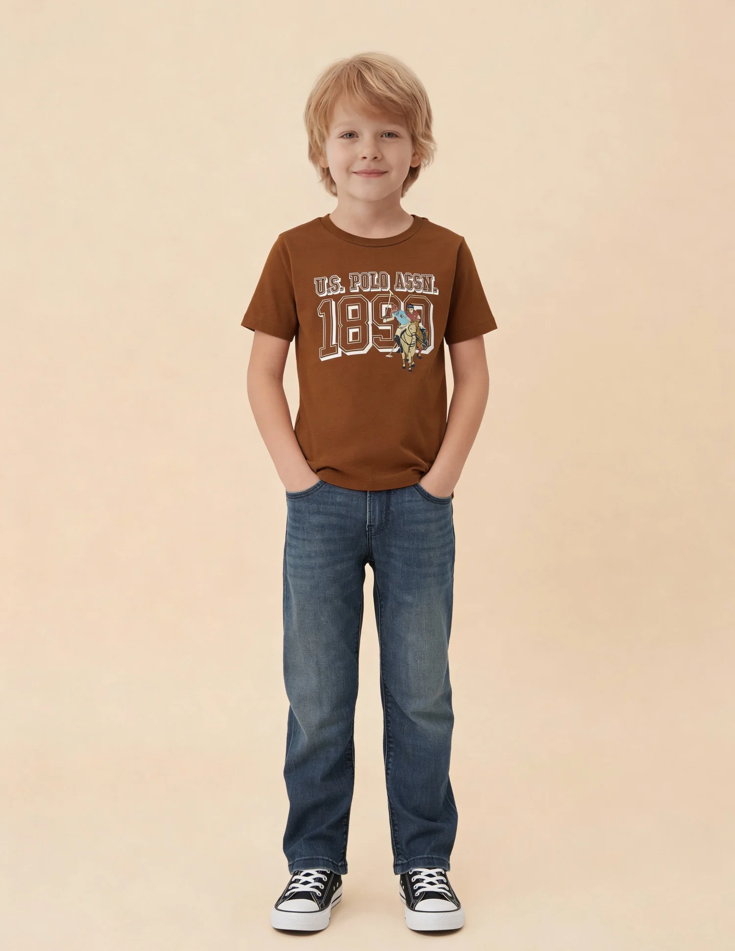 Boys Graphic Brand Printed T-Shirt - Image 3