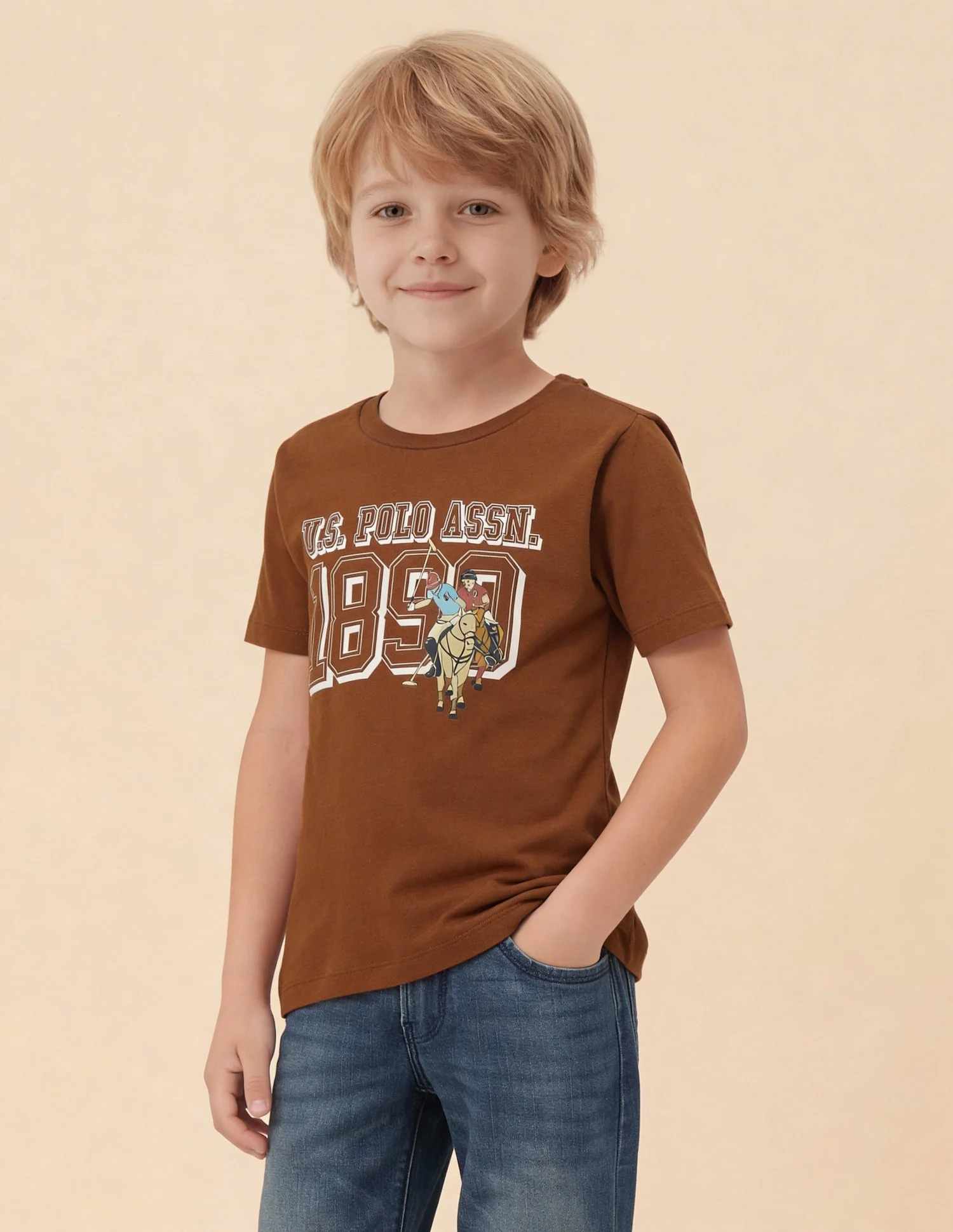 Boys Graphic Brand Printed T-Shirt - Image 4