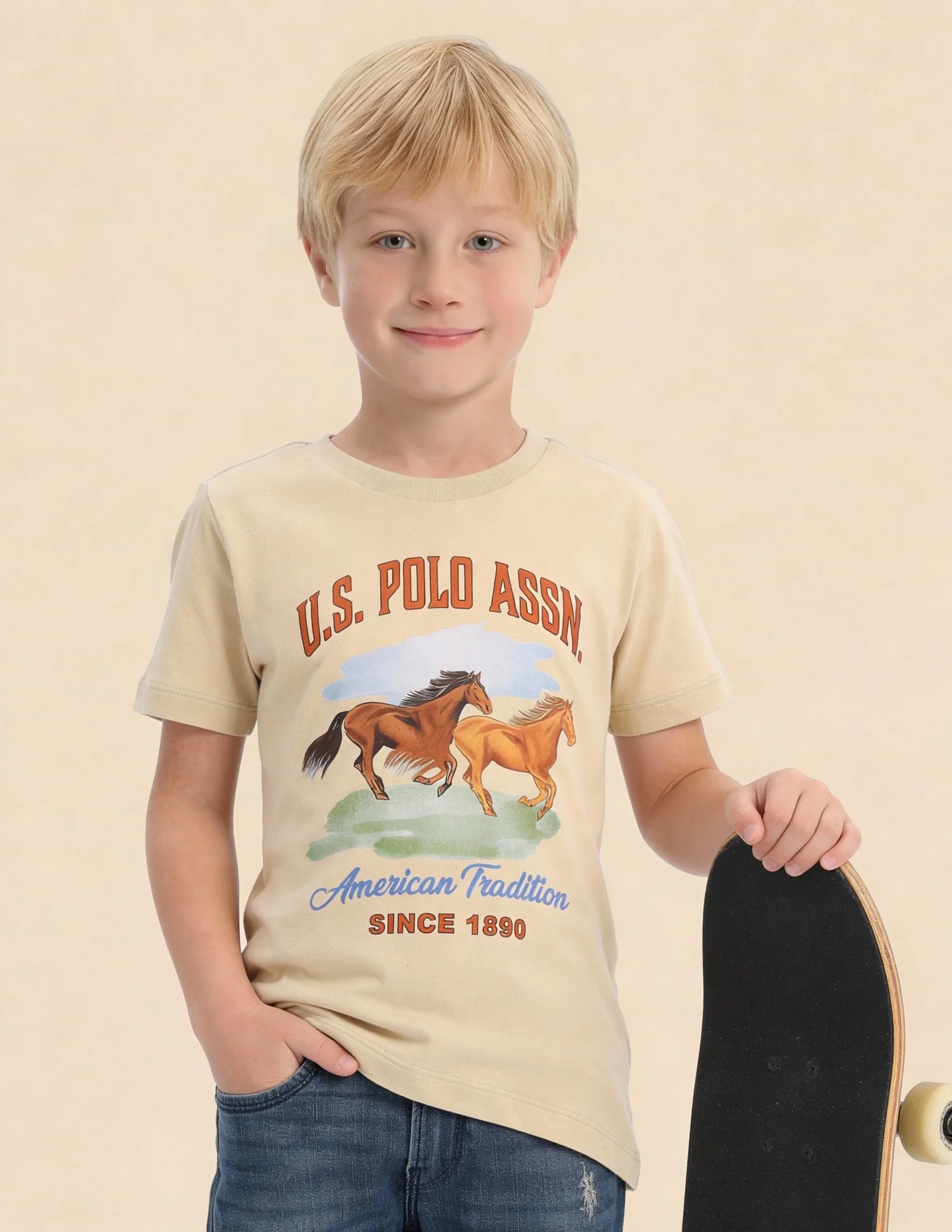 Boys Graphic Brand Printed T-Shirt