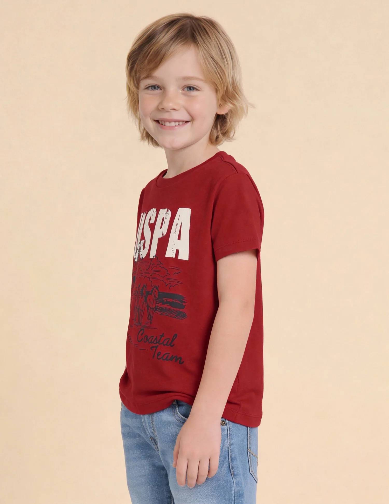 Boys Graphic Brand Printed T-Shirt - Image 4