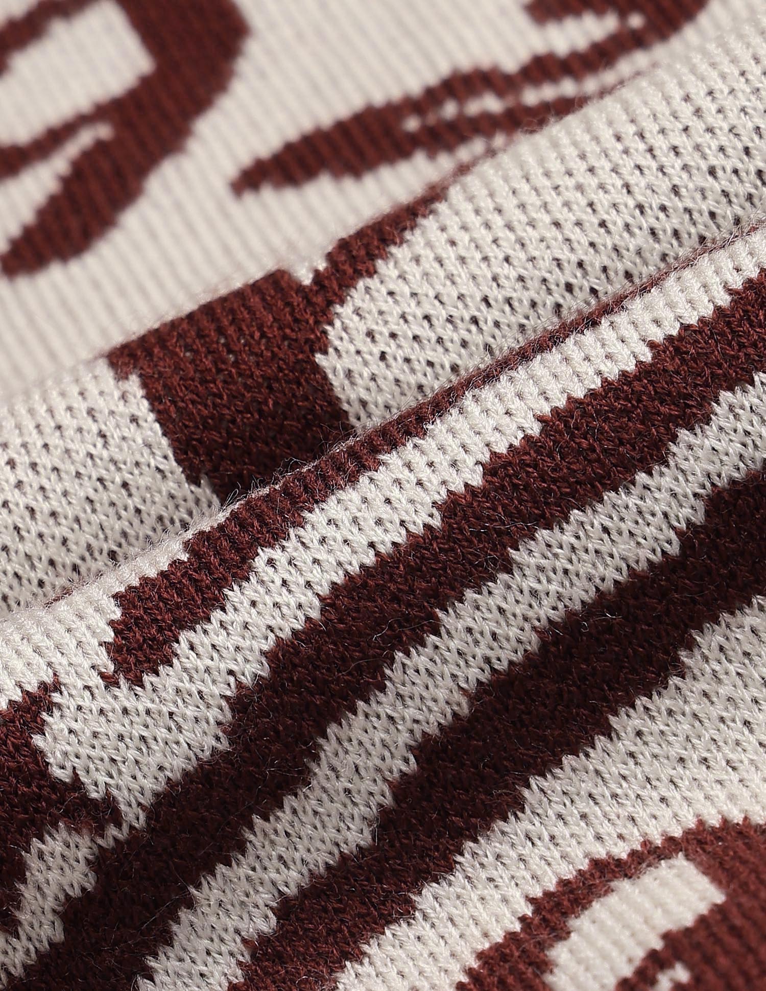 Boys Graphic Patterned Knit Sweater - Image 2