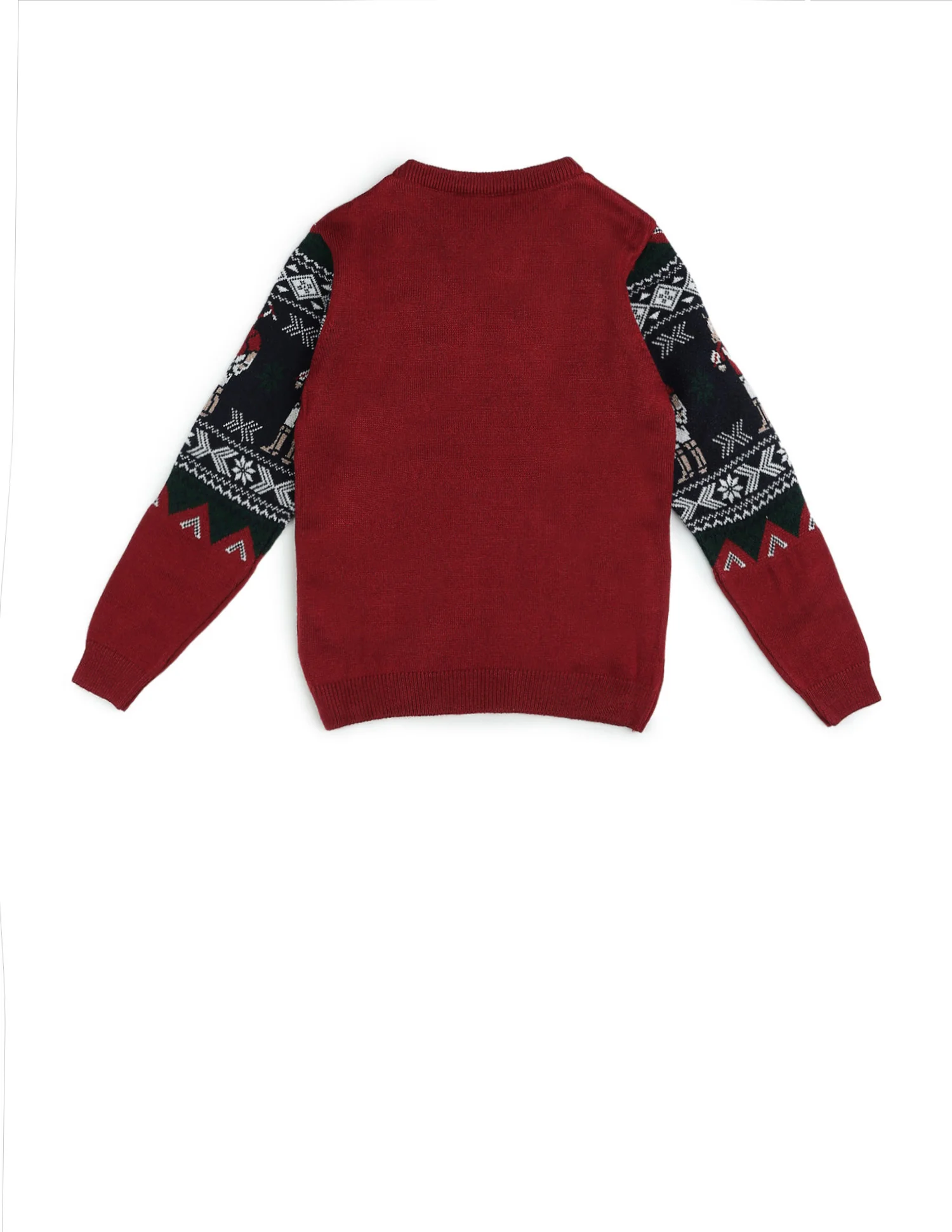 Boys Graphic Patterned Knit Sweater - Image 8