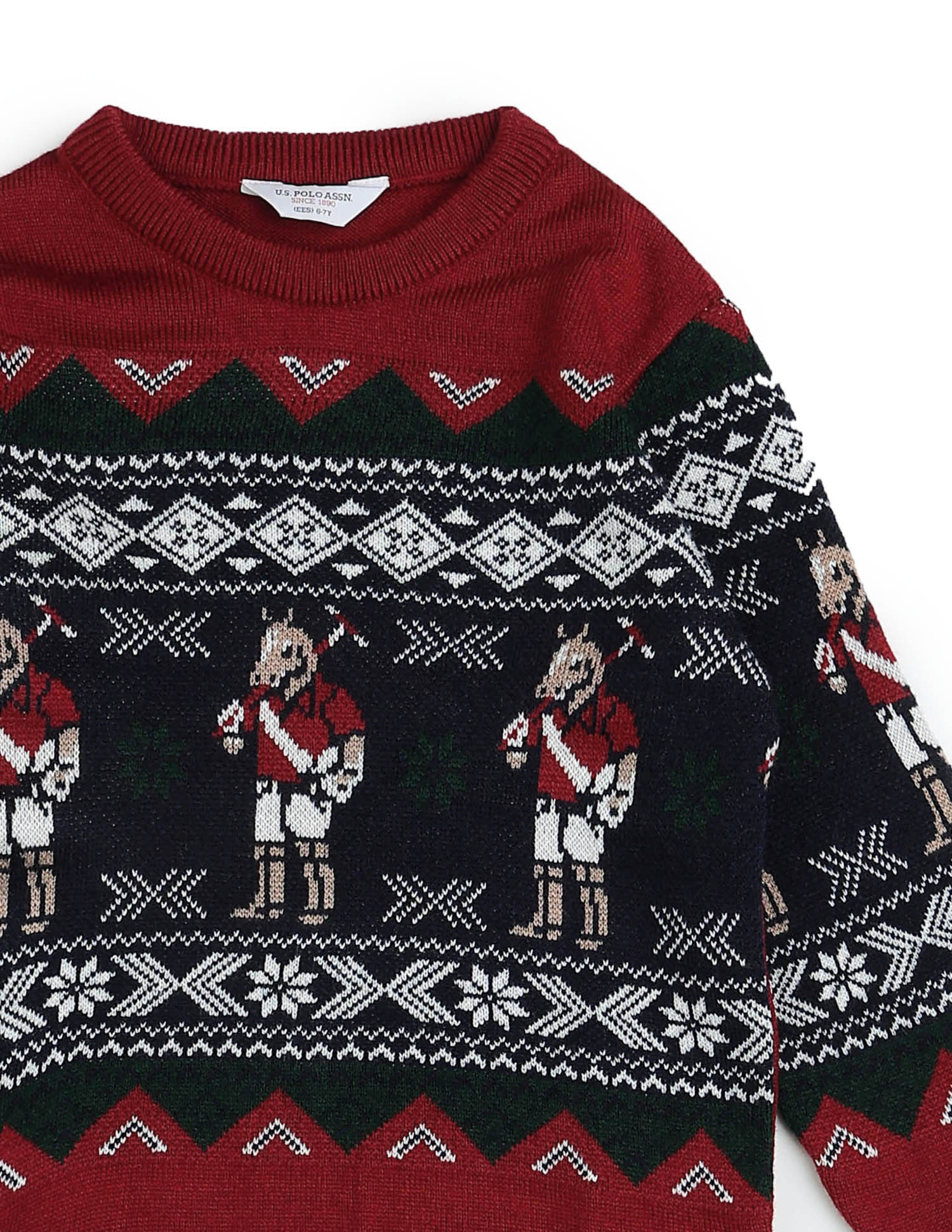 Boys Graphic Patterned Knit Sweater - Image 9