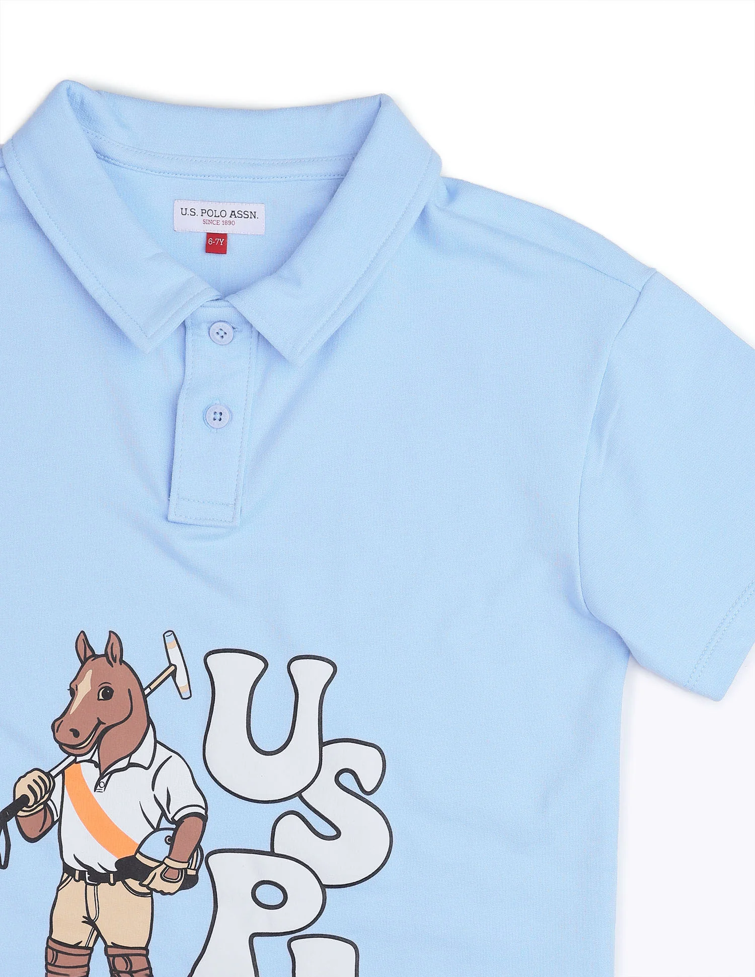 Boys Graphic Printed Boxy Fit Polo Shirt - Image 9