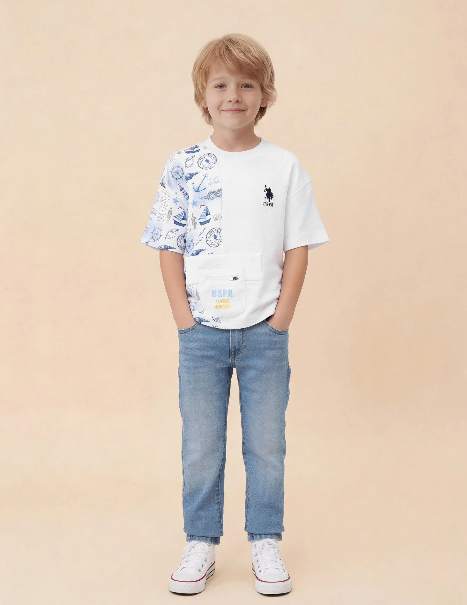 Boys Graphic Printed Oversized Fit T-Shirt - Image 3